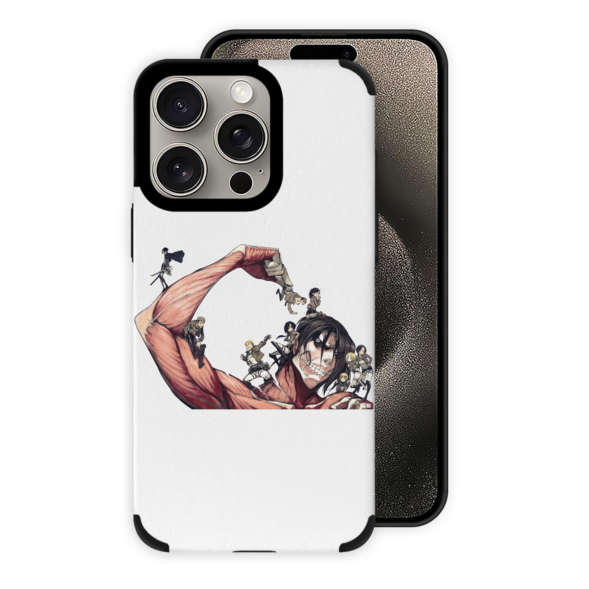 （画像用） 進撃の巨人 Attack on Titan 【iPhone15ProMax対応】 PUレザー スマホケース 耐衝撃＆黄変防止