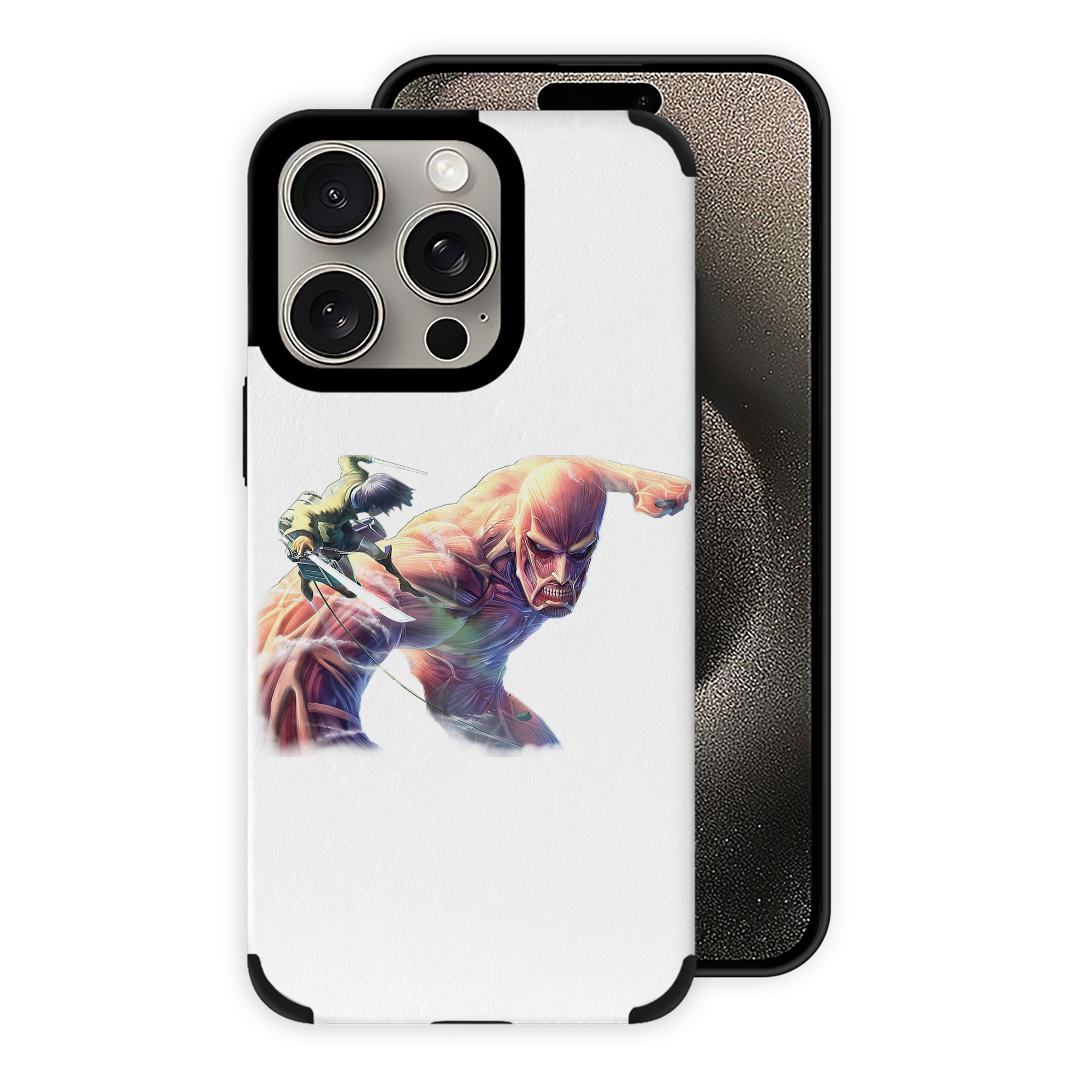 （画像用） 進撃の巨人 Attack on Titan 【iPhone15ProMax対応】 PUレザー スマホケース 耐衝撃＆黄変防止