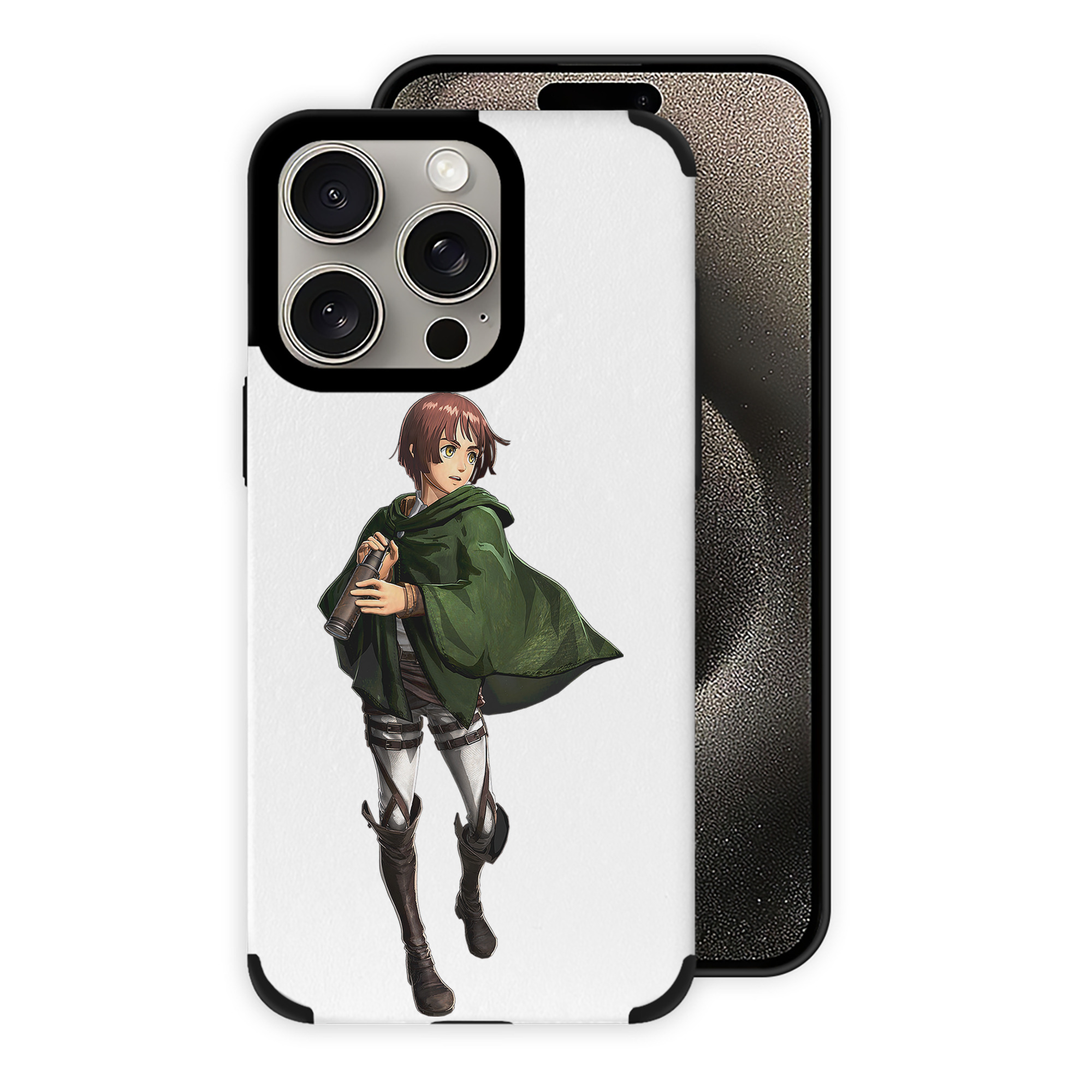 （画像用） 進撃の巨人 Attack on Titan 【iPhone15ProMax対応】 PUレザー スマホケース 耐衝撃＆黄変防止