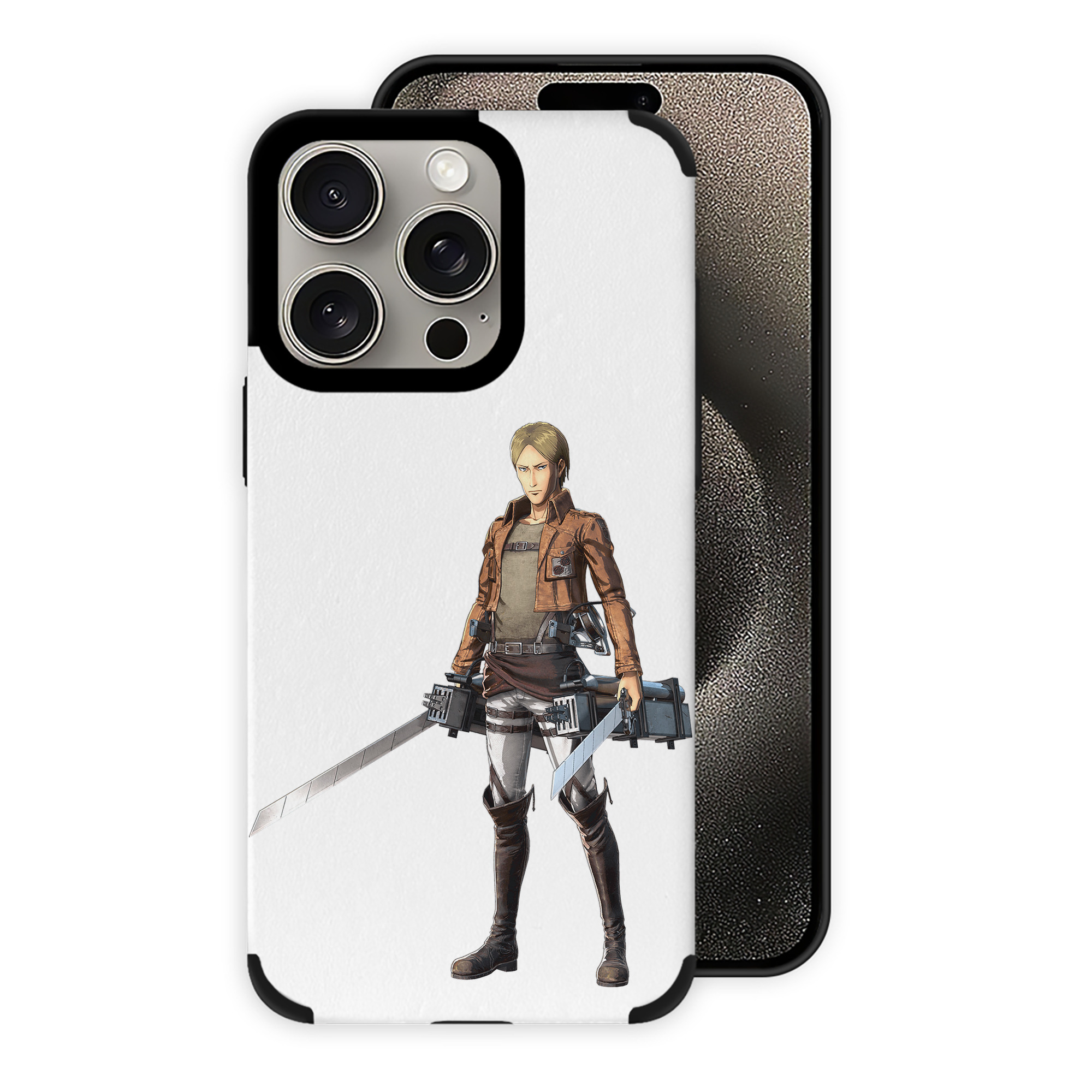 （画像用） 進撃の巨人 Attack on Titan 【iPhone15ProMax対応】 PUレザー スマホケース 耐衝撃＆黄変防止