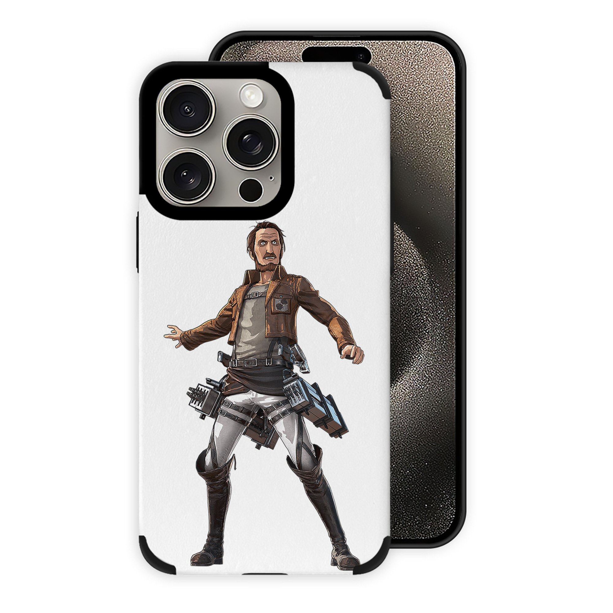 （画像用） 進撃の巨人 Attack on Titan 【iPhone15ProMax対応】 PUレザー スマホケース 耐衝撃＆黄変防止
