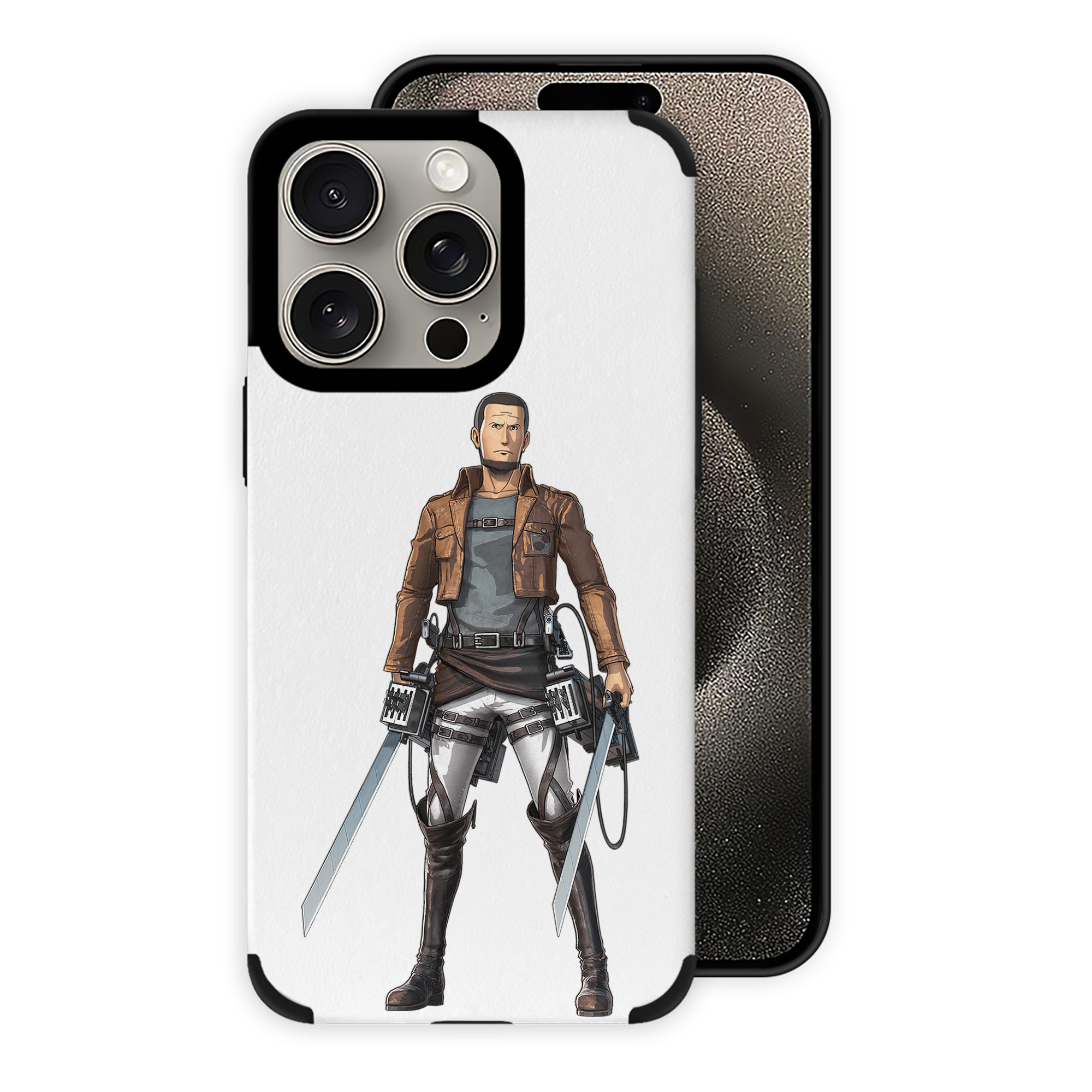 （画像用） 進撃の巨人 Attack on Titan 【iPhone15ProMax対応】 PUレザー スマホケース 耐衝撃＆黄変防止
