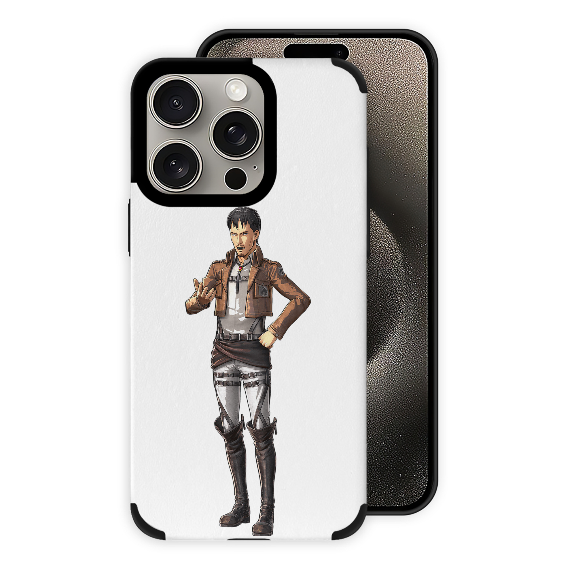 （画像用） 進撃の巨人 Attack on Titan 【iPhone15ProMax対応】 PUレザー スマホケース 耐衝撃＆黄変防止