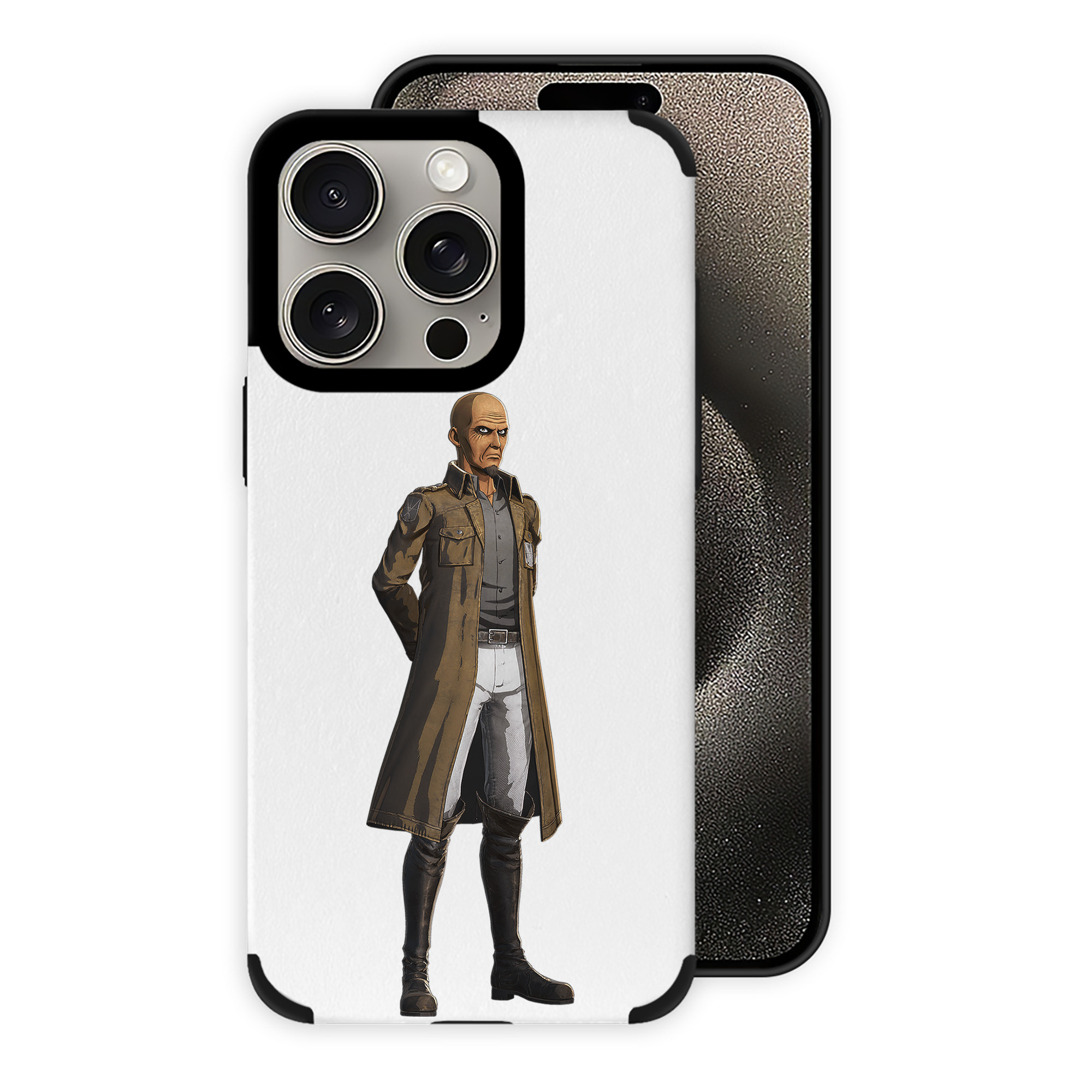 （画像用） 進撃の巨人 Attack on Titan 【iPhone15ProMax対応】 PUレザー スマホケース 耐衝撃＆黄変防止