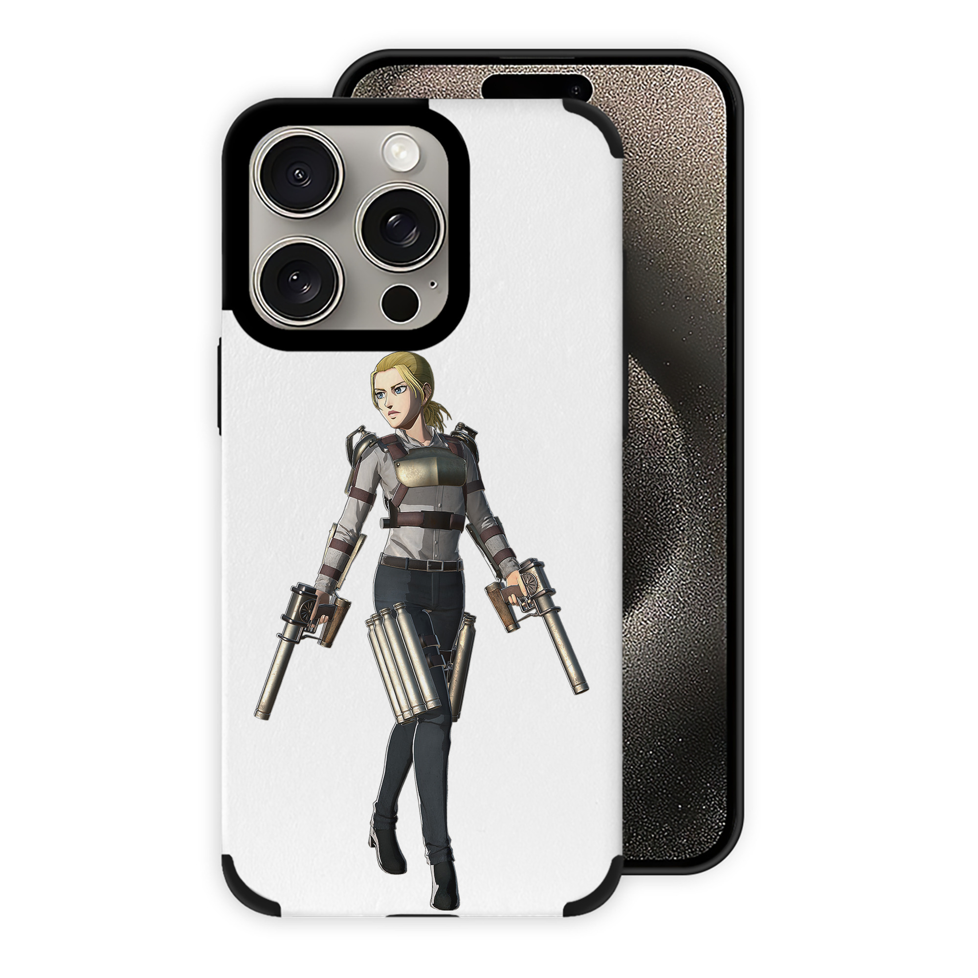 （画像用） 進撃の巨人 Attack on Titan 【iPhone15ProMax対応】 PUレザー スマホケース 耐衝撃＆黄変防止