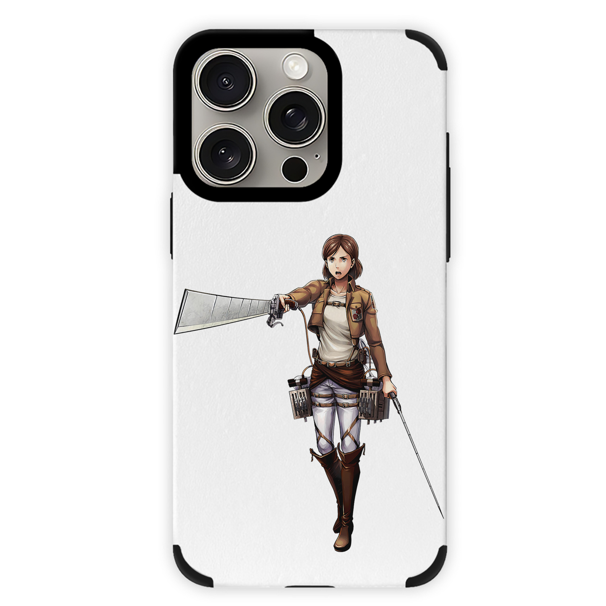 （画像用） 進撃の巨人 Attack on Titan 【iPhone15ProMax対応】 PUレザー スマホケース 耐衝撃＆黄変防止