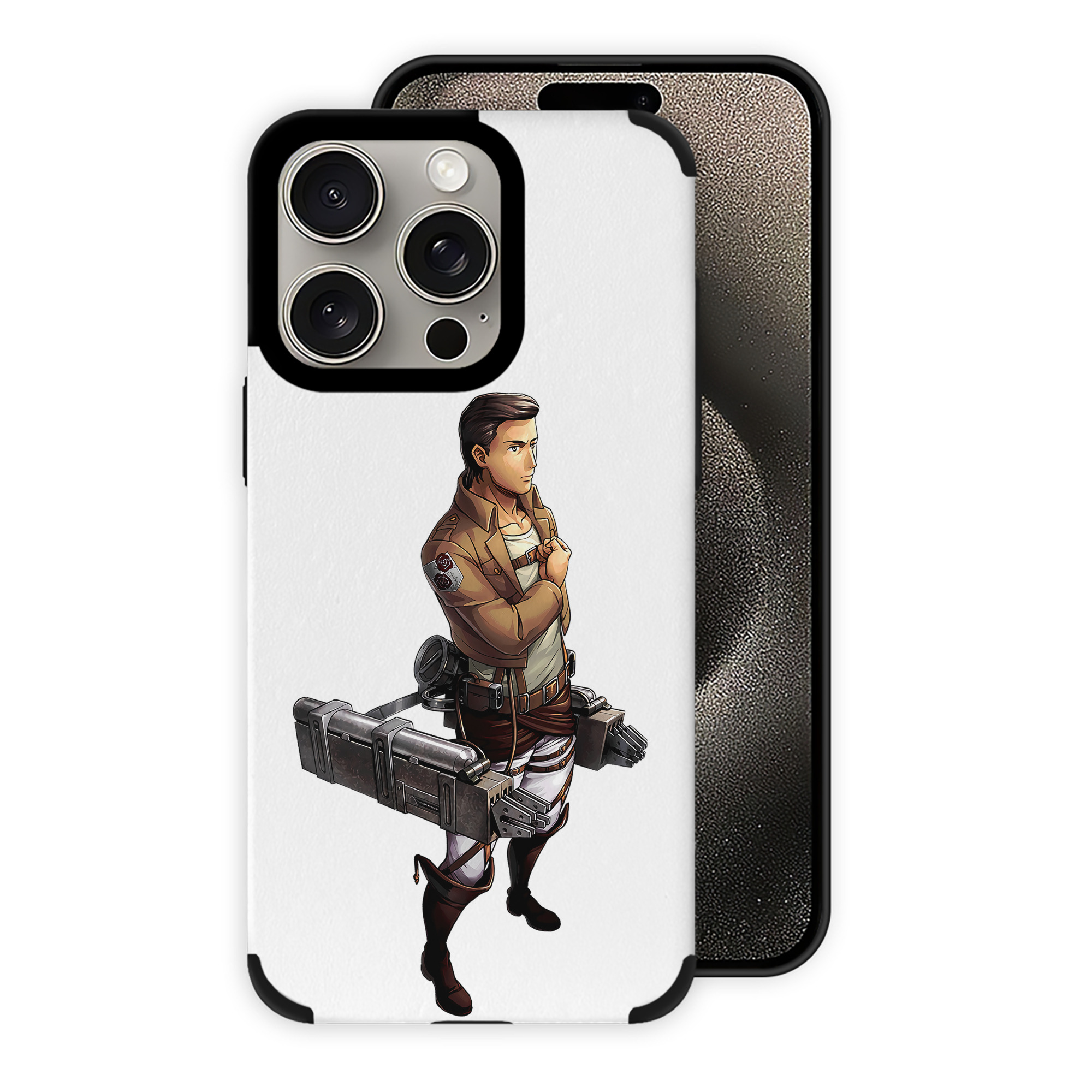 （画像用） 進撃の巨人 Attack on Titan 【iPhone15ProMax対応】 PUレザー スマホケース 耐衝撃＆黄変防止