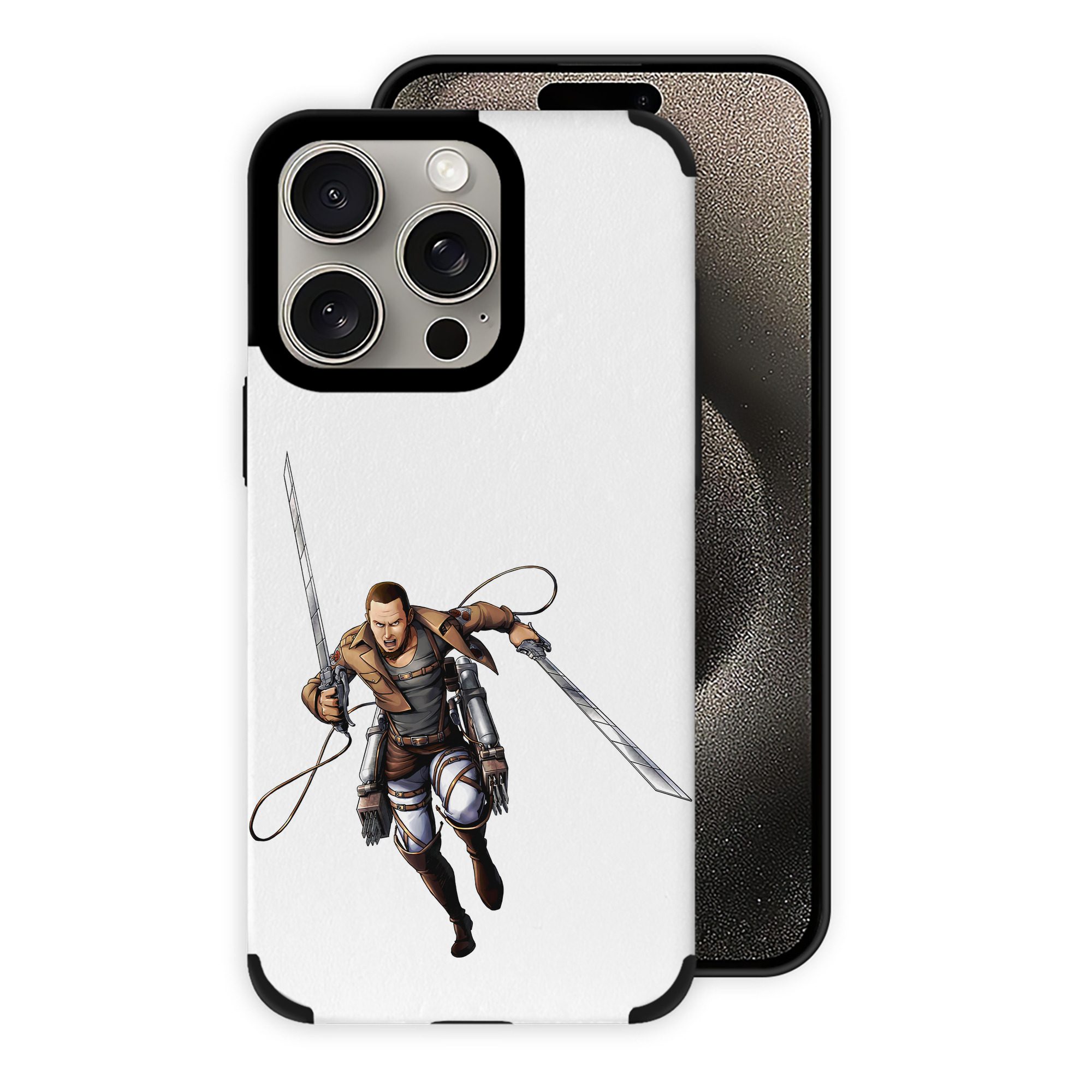 （画像用） 進撃の巨人 Attack on Titan 【iPhone15ProMax対応】 PUレザー スマホケース 耐衝撃＆黄変防止