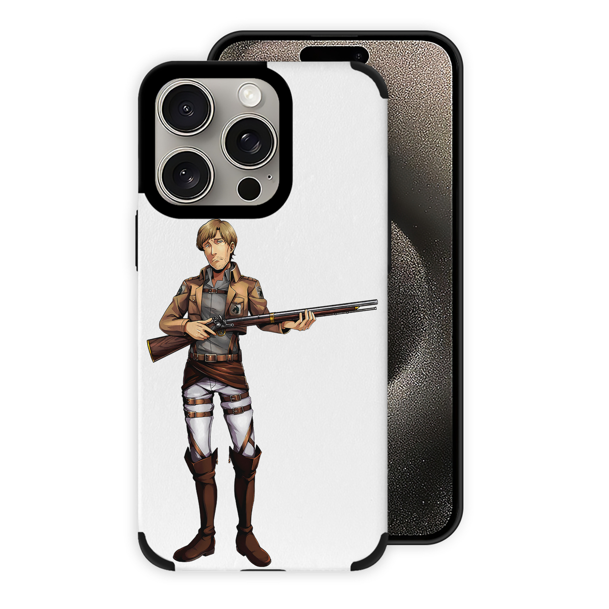 （画像用） 進撃の巨人 Attack on Titan 【iPhone15ProMax対応】 PUレザー スマホケース 耐衝撃＆黄変防止
