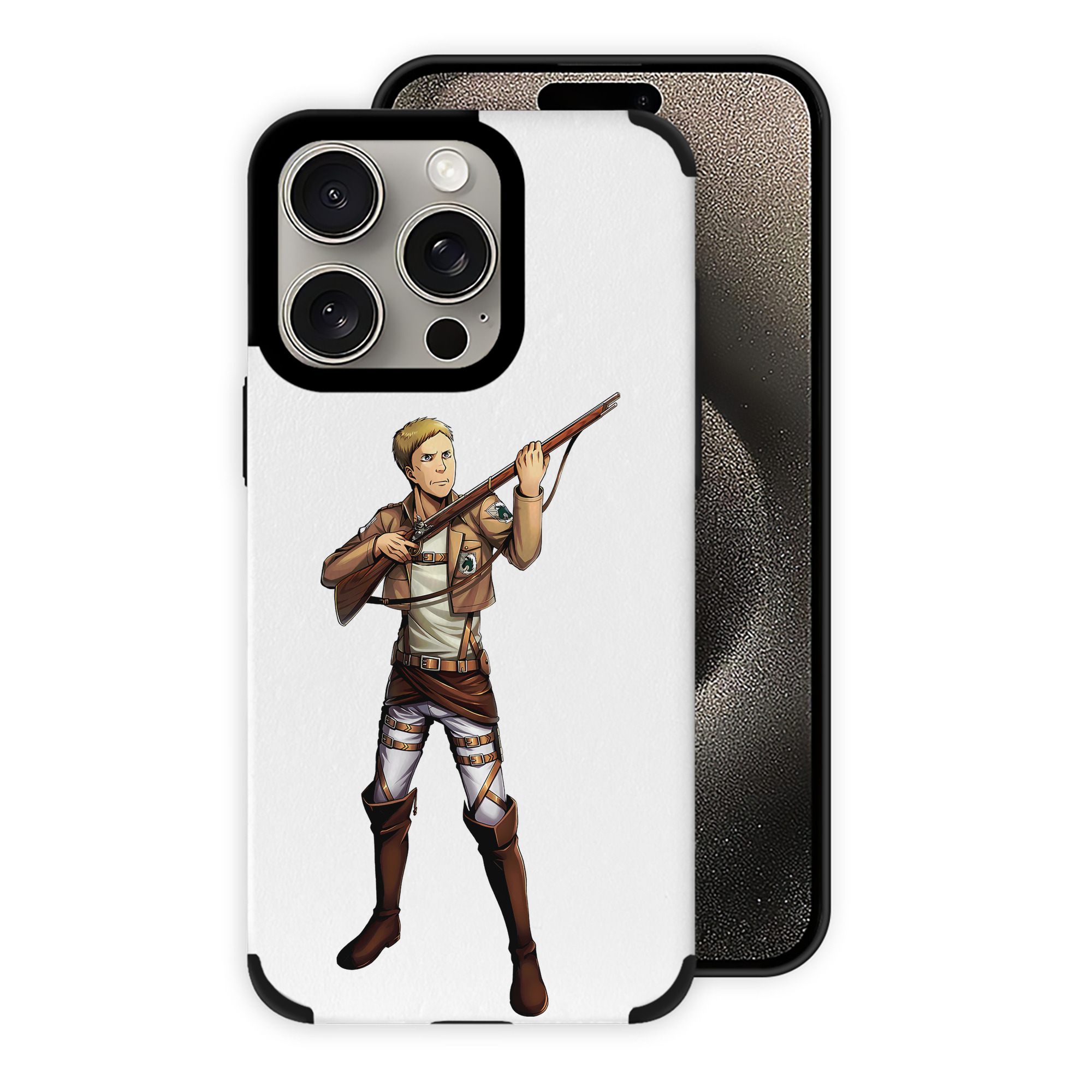 （画像用） 進撃の巨人 Attack on Titan 【iPhone15ProMax対応】 PUレザー スマホケース 耐衝撃＆黄変防止