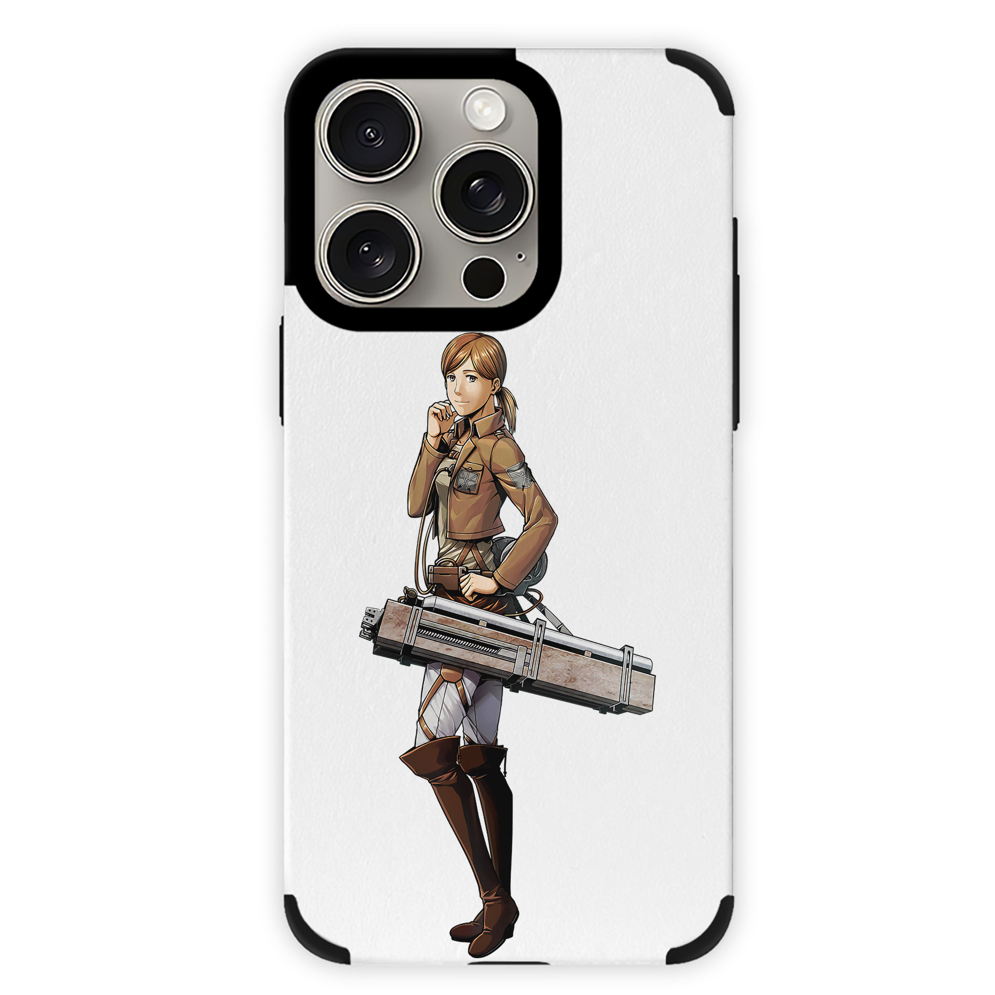 （画像用） 進撃の巨人 Attack on Titan 【iPhone15ProMax対応】 PUレザー スマホケース 耐衝撃＆黄変防止