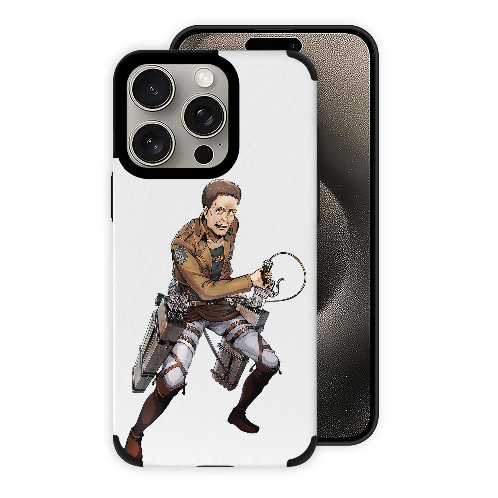 （画像用） 進撃の巨人 Attack on Titan 【iPhone15ProMax対応】 PUレザー スマホケース 耐衝撃＆黄変防止