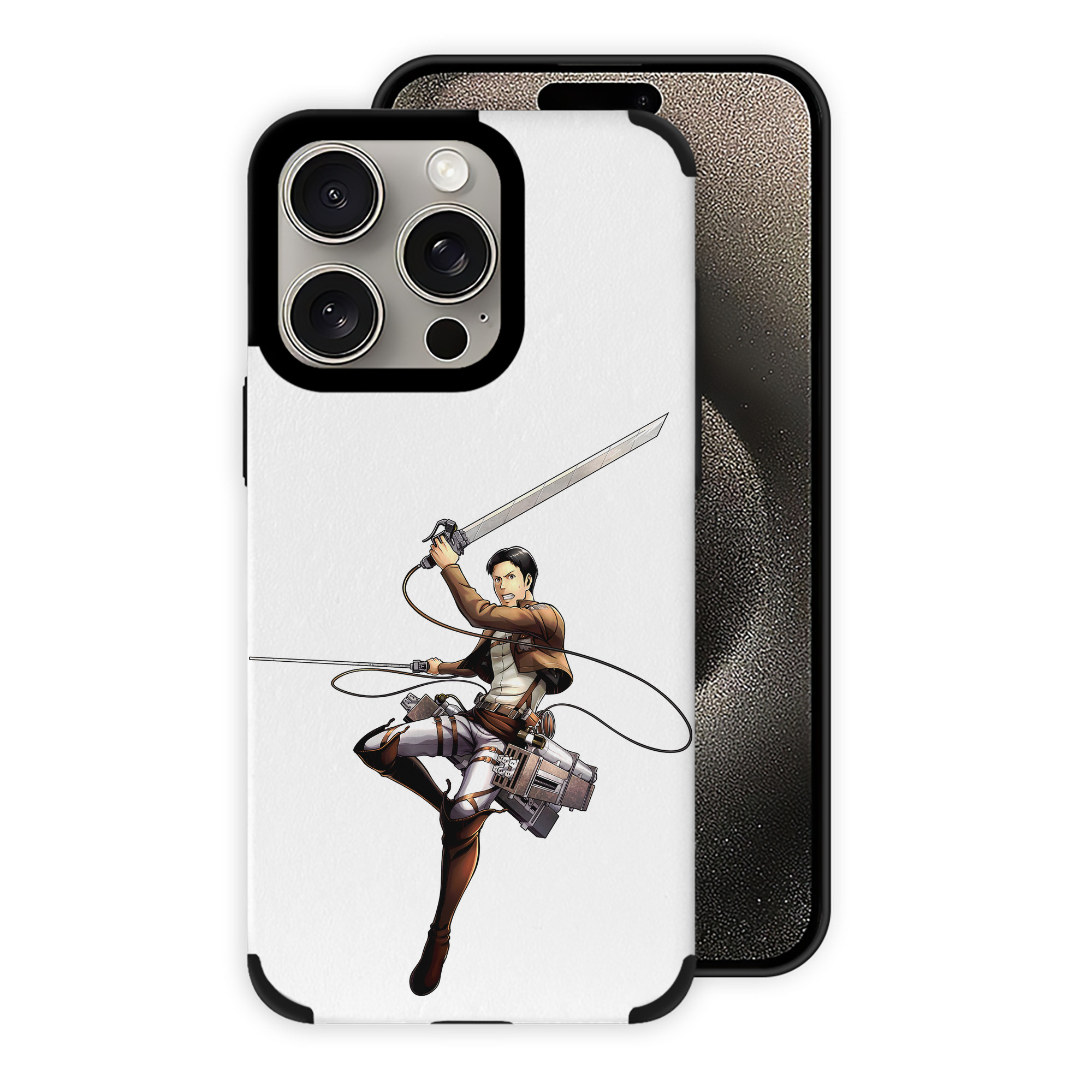 （画像用） 進撃の巨人 Attack on Titan 【iPhone15ProMax対応】 PUレザー スマホケース 耐衝撃＆黄変防止