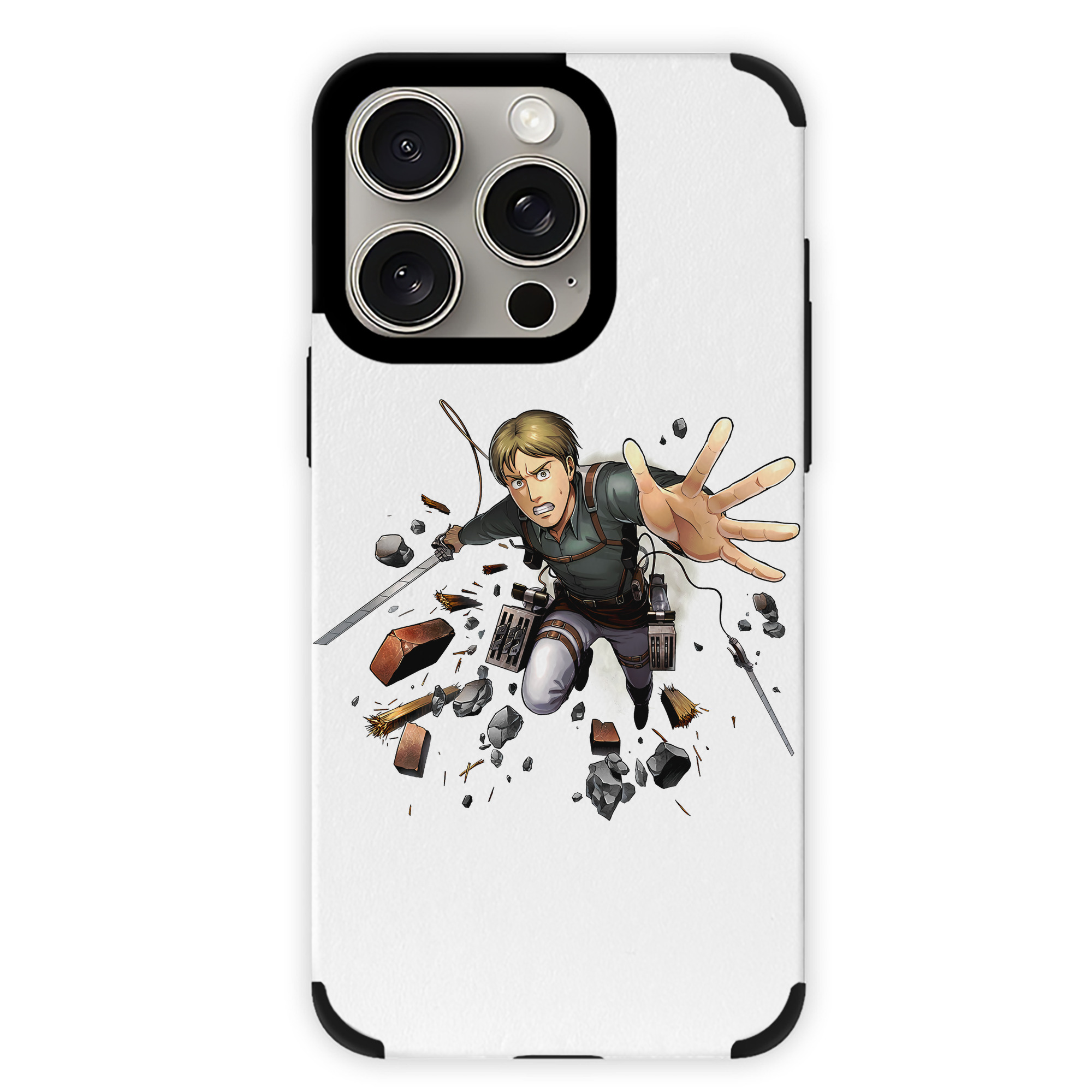 （画像用） 進撃の巨人 Attack on Titan 【iPhone15ProMax対応】 PUレザー スマホケース 耐衝撃＆黄変防止