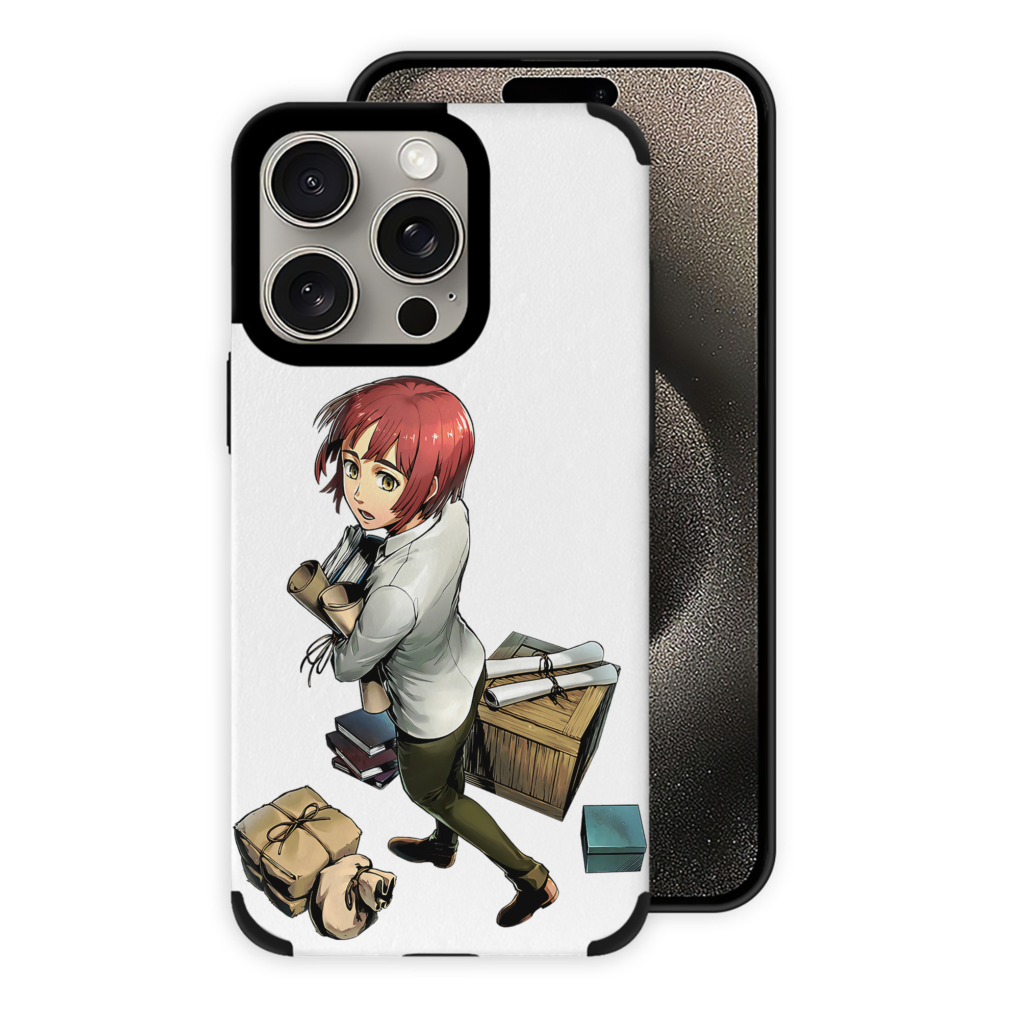 （画像用） 進撃の巨人 Attack on Titan 【iPhone15ProMax対応】 PUレザー スマホケース 耐衝撃＆黄変防止