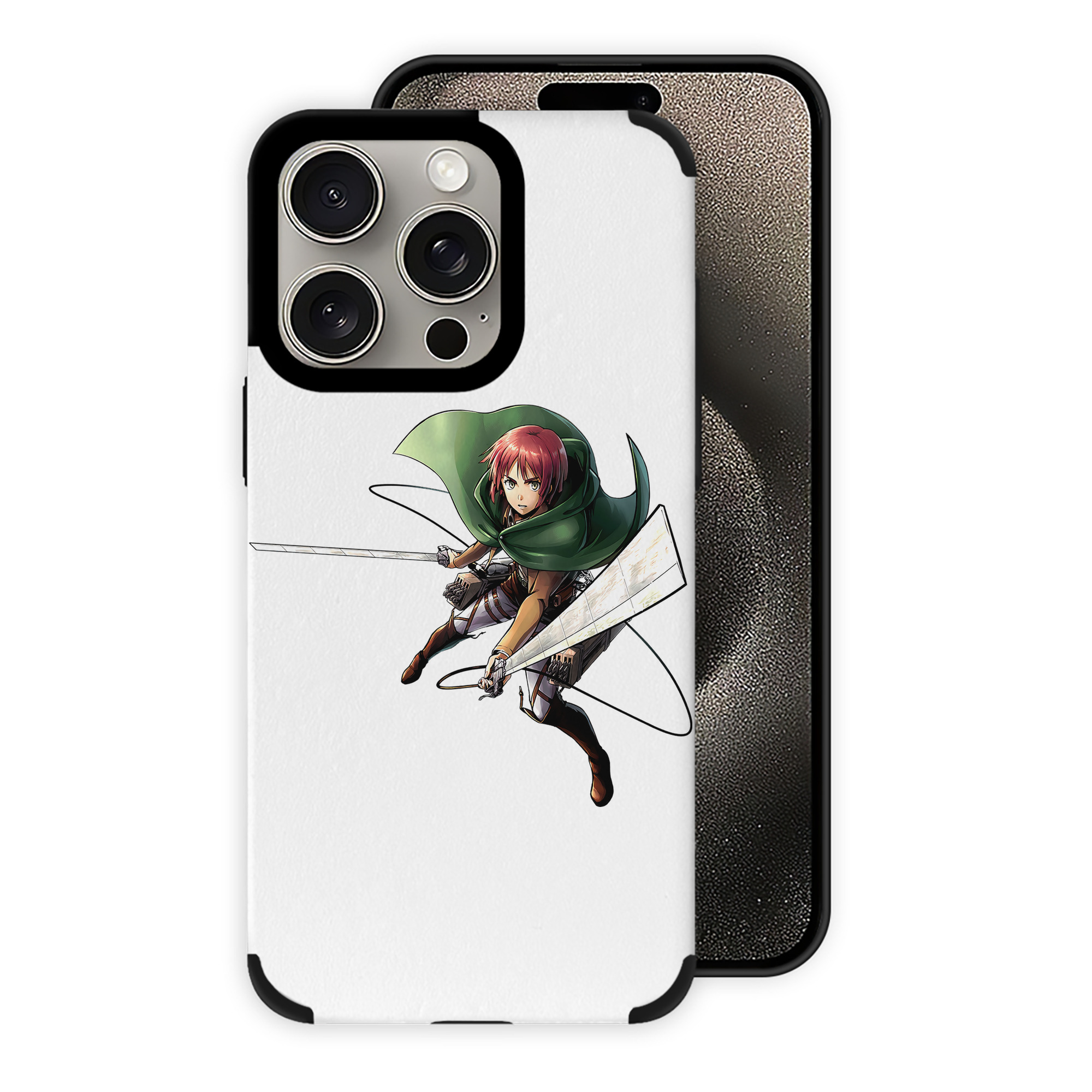 （画像用） 進撃の巨人 Attack on Titan 【iPhone15ProMax対応】 PUレザー スマホケース 耐衝撃＆黄変防止