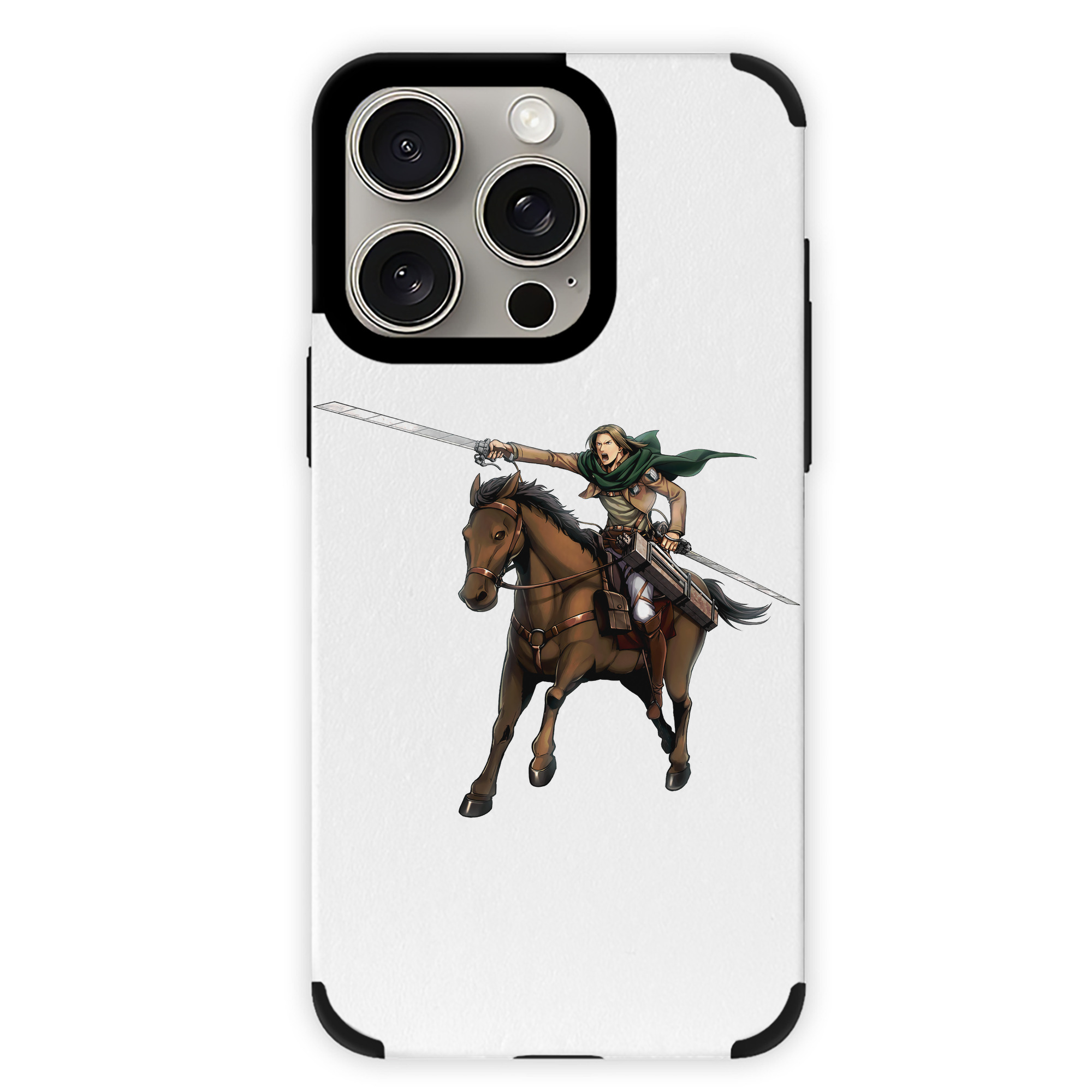（画像用） 進撃の巨人 Attack on Titan 【iPhone15ProMax対応】 PUレザー スマホケース 耐衝撃＆黄変防止