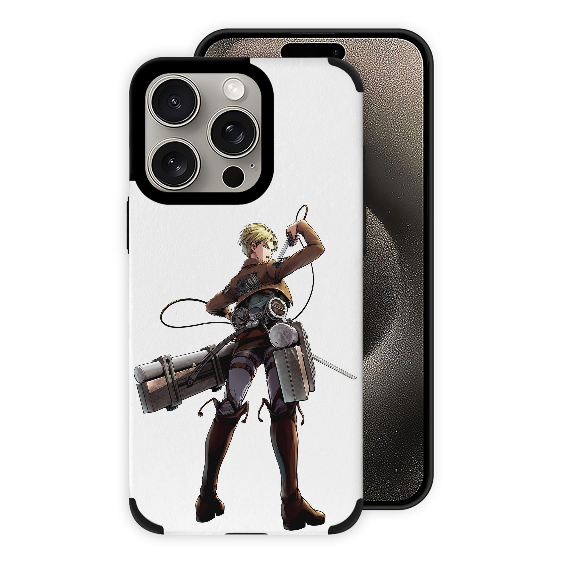 （画像用） 進撃の巨人 Attack on Titan 【iPhone15ProMax対応】 PUレザー スマホケース 耐衝撃＆黄変防止