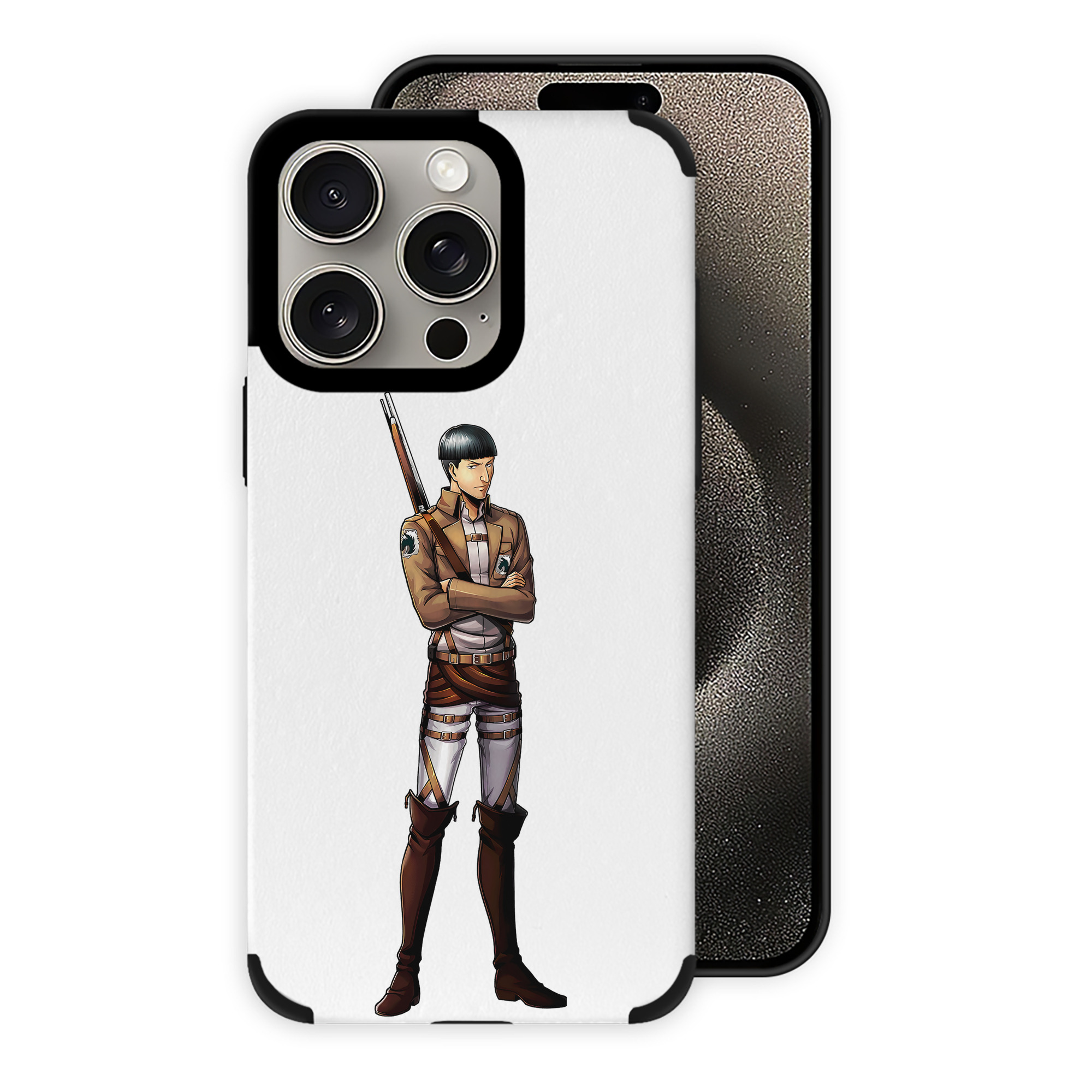 （画像用） 進撃の巨人 Attack on Titan 【iPhone15ProMax対応】 PUレザー スマホケース 耐衝撃＆黄変防止
