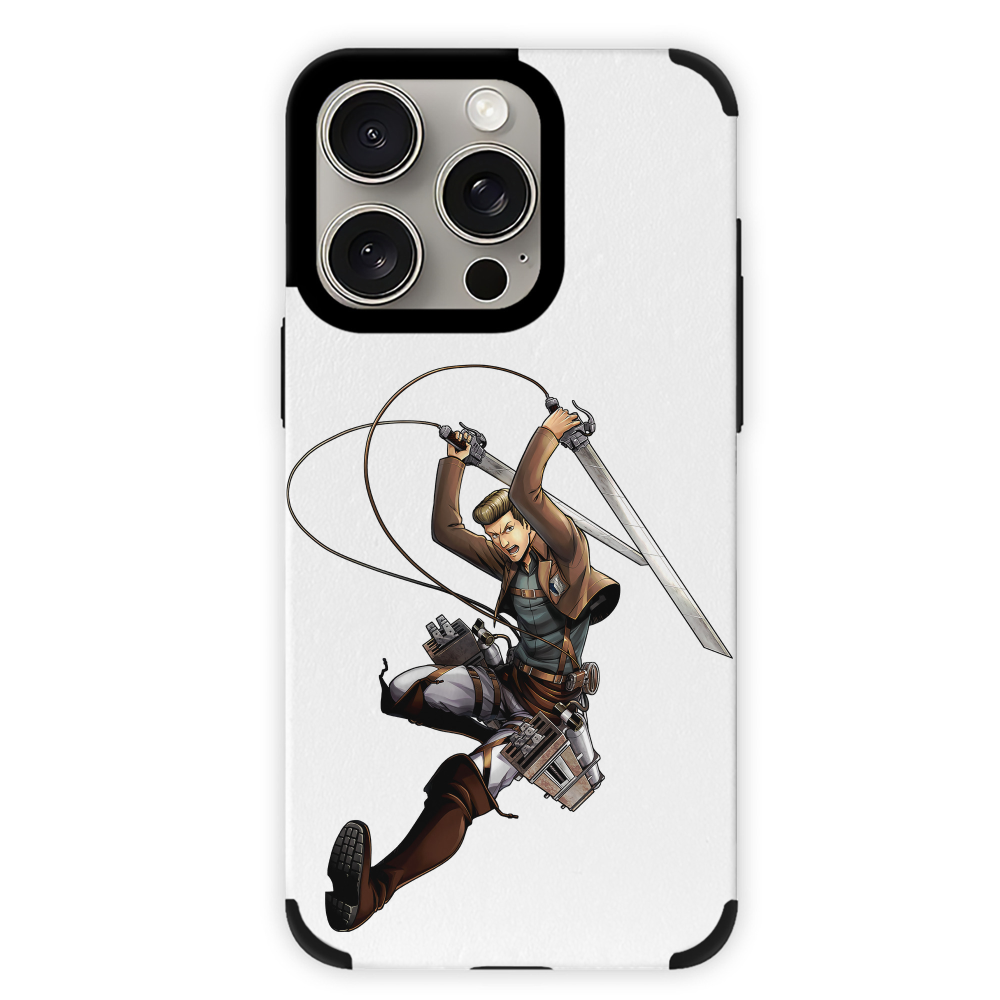 （画像用） 進撃の巨人 Attack on Titan 【iPhone15ProMax対応】 PUレザー スマホケース 耐衝撃＆黄変防止