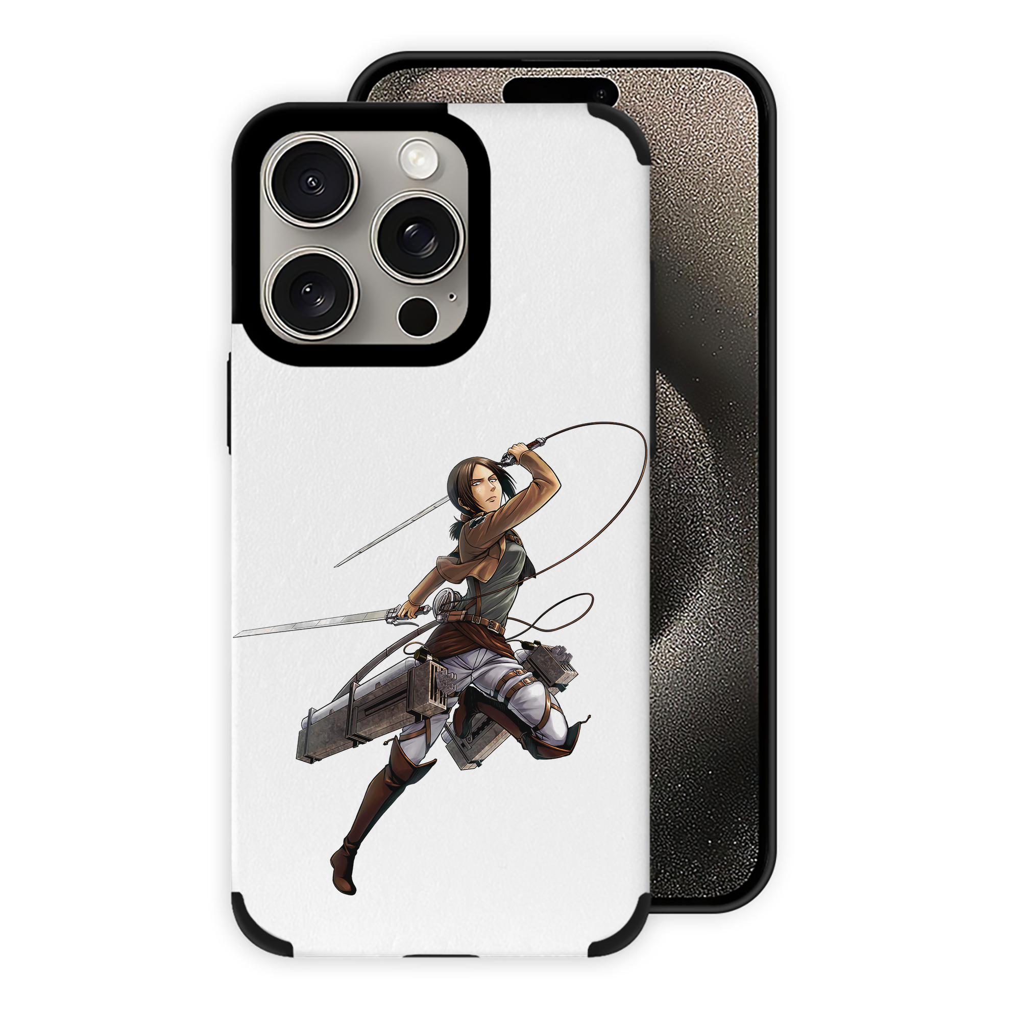 （画像用） 進撃の巨人 Attack on Titan 【iPhone15ProMax対応】 PUレザー スマホケース 耐衝撃＆黄変防止