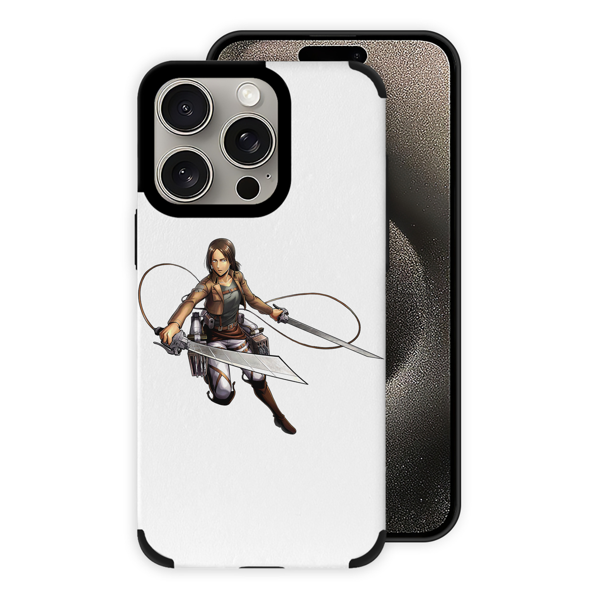 （画像用） 進撃の巨人 Attack on Titan 【iPhone15ProMax対応】 PUレザー スマホケース 耐衝撃＆黄変防止