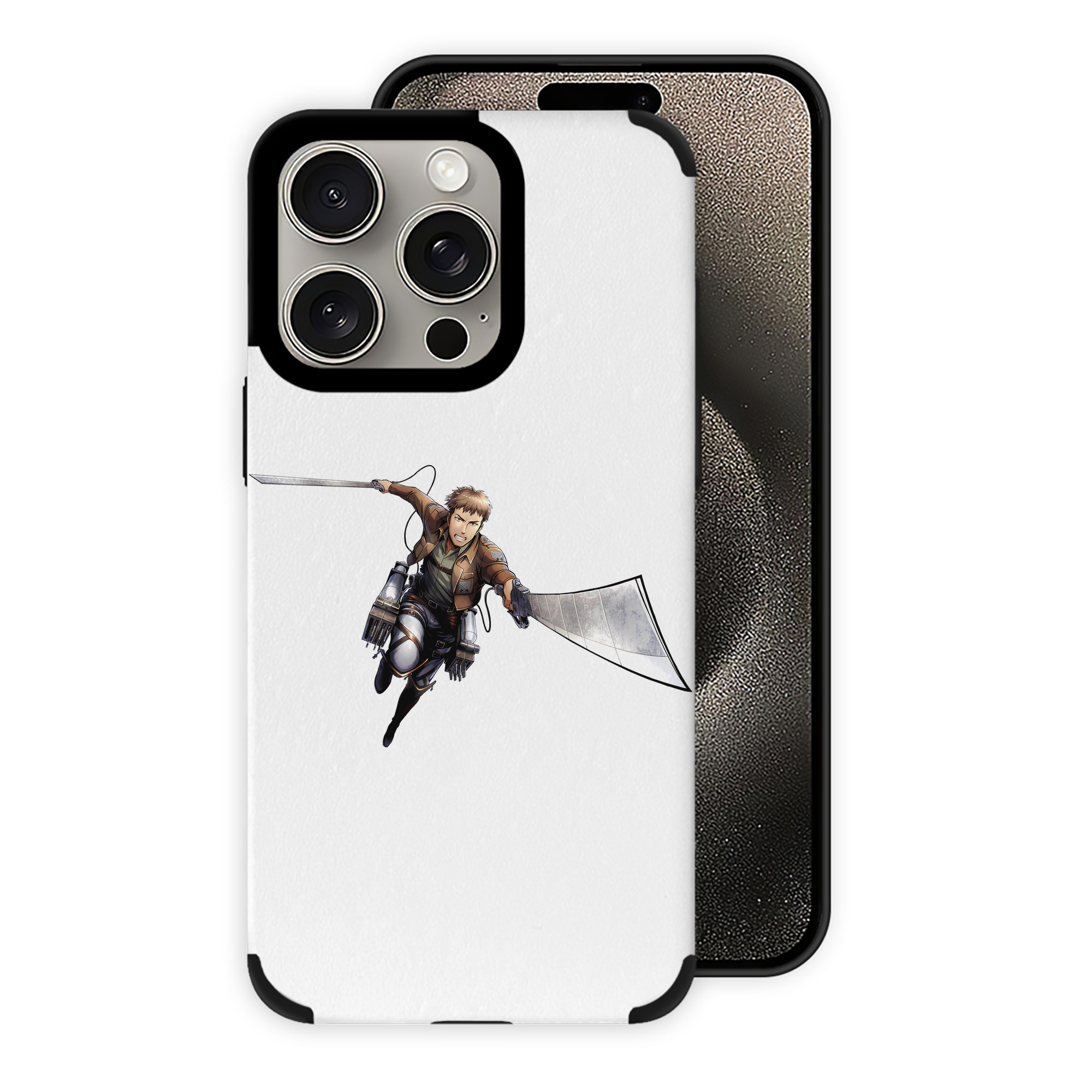 （画像用） 進撃の巨人 Attack on Titan 【iPhone15ProMax対応】 PUレザー スマホケース 耐衝撃＆黄変防止