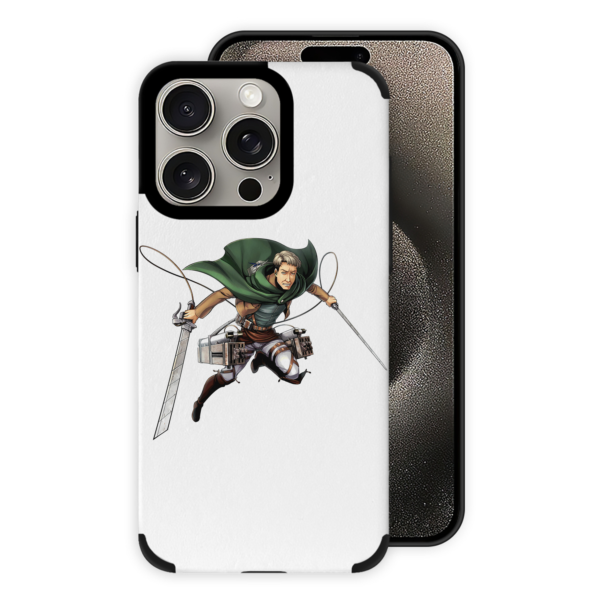 （画像用） 進撃の巨人 Attack on Titan 【iPhone15ProMax対応】 PUレザー スマホケース 耐衝撃＆黄変防止