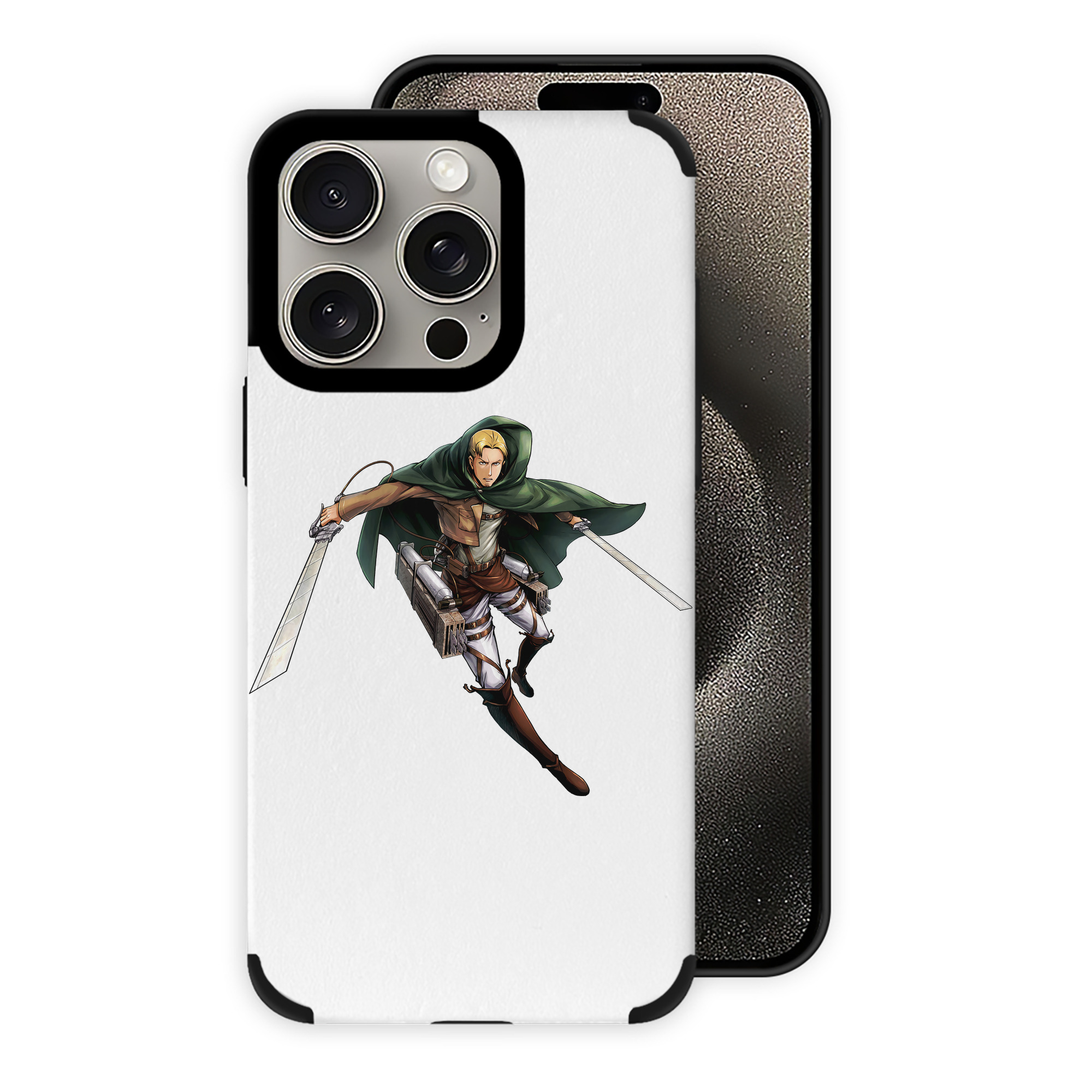 （画像用） 進撃の巨人 Attack on Titan 【iPhone15ProMax対応】 PUレザー スマホケース 耐衝撃＆黄変防止