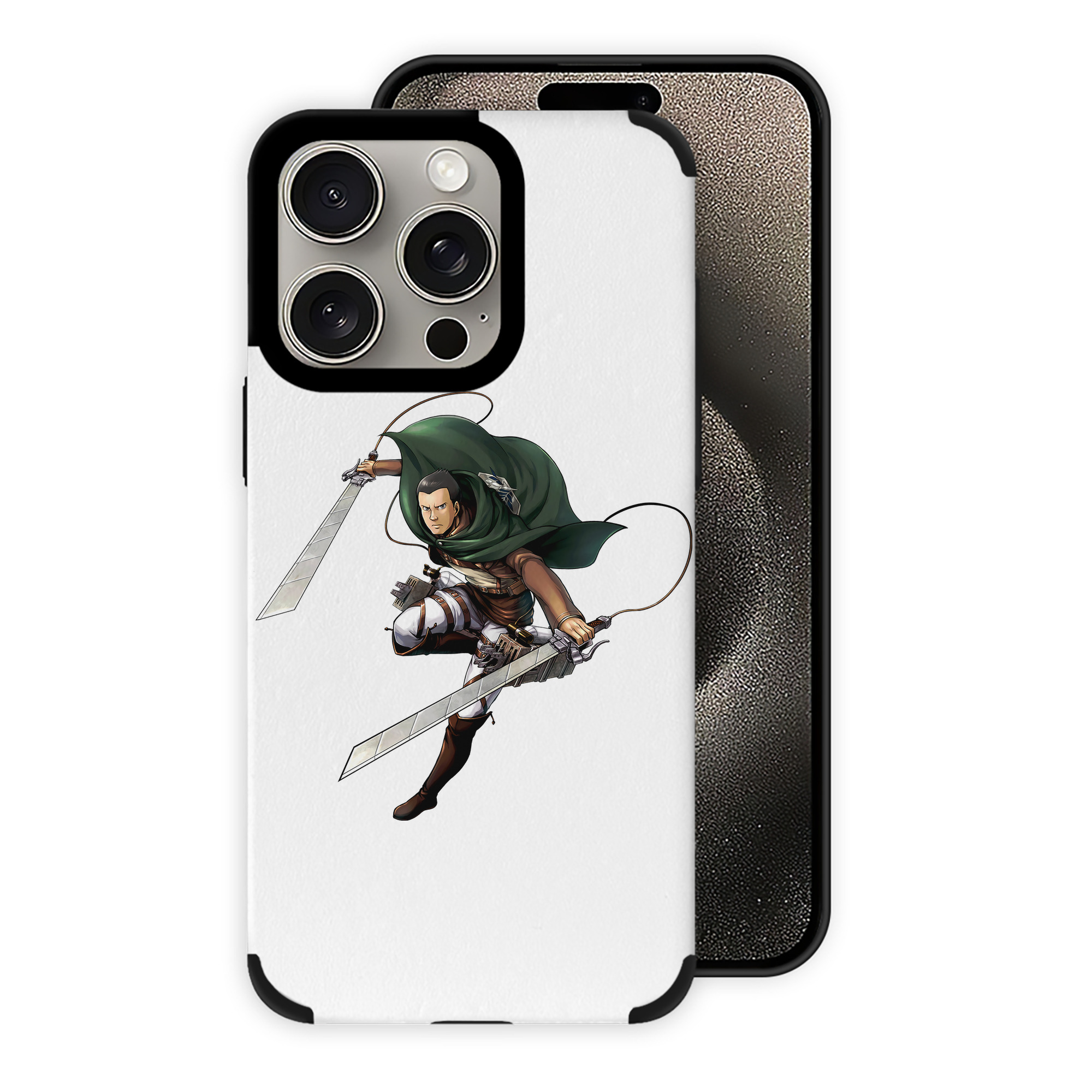 （画像用） 進撃の巨人 Attack on Titan 【iPhone15ProMax対応】 PUレザー スマホケース 耐衝撃＆黄変防止