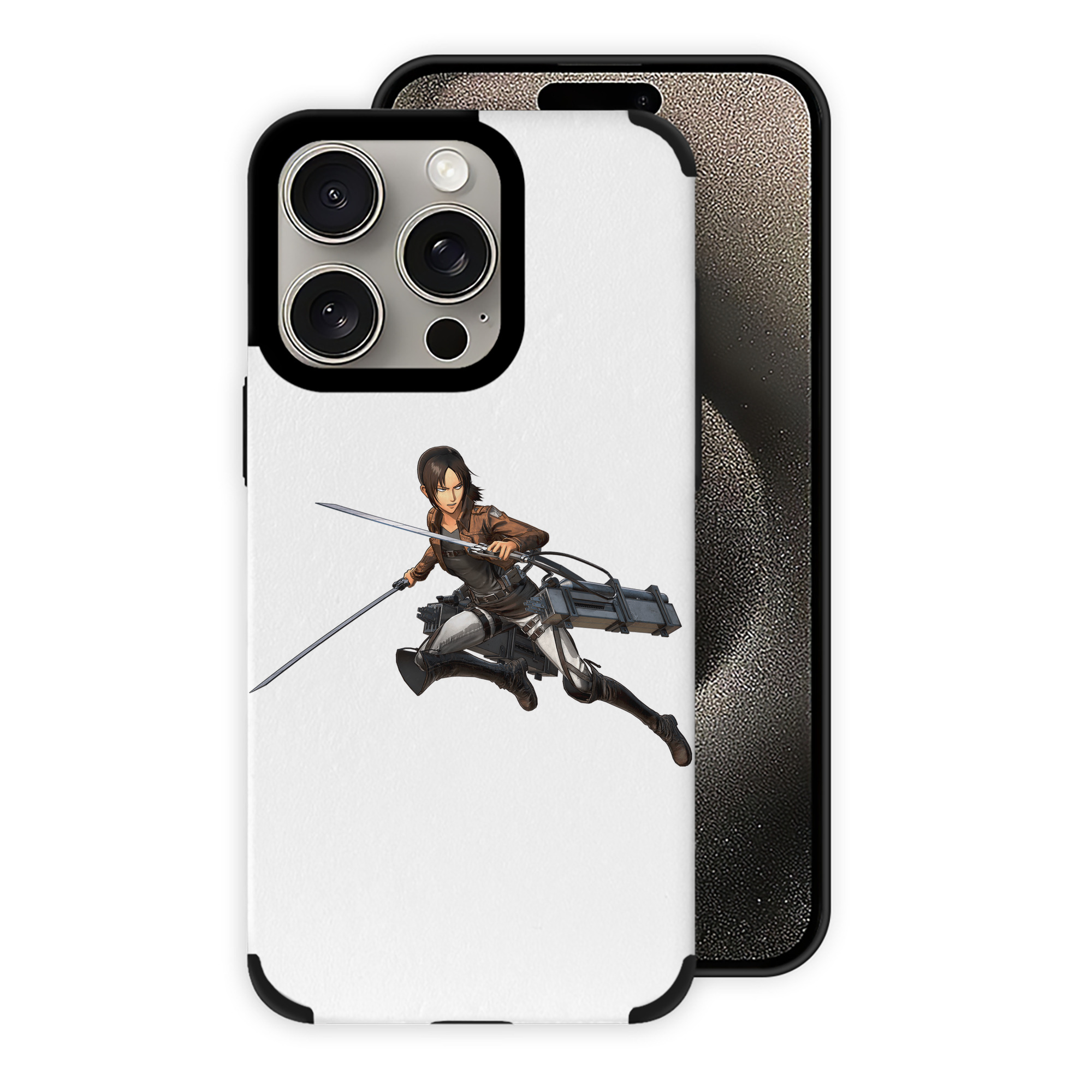 （画像用） 進撃の巨人 Attack on Titan 【iPhone15ProMax対応】 PUレザー スマホケース 耐衝撃＆黄変防止