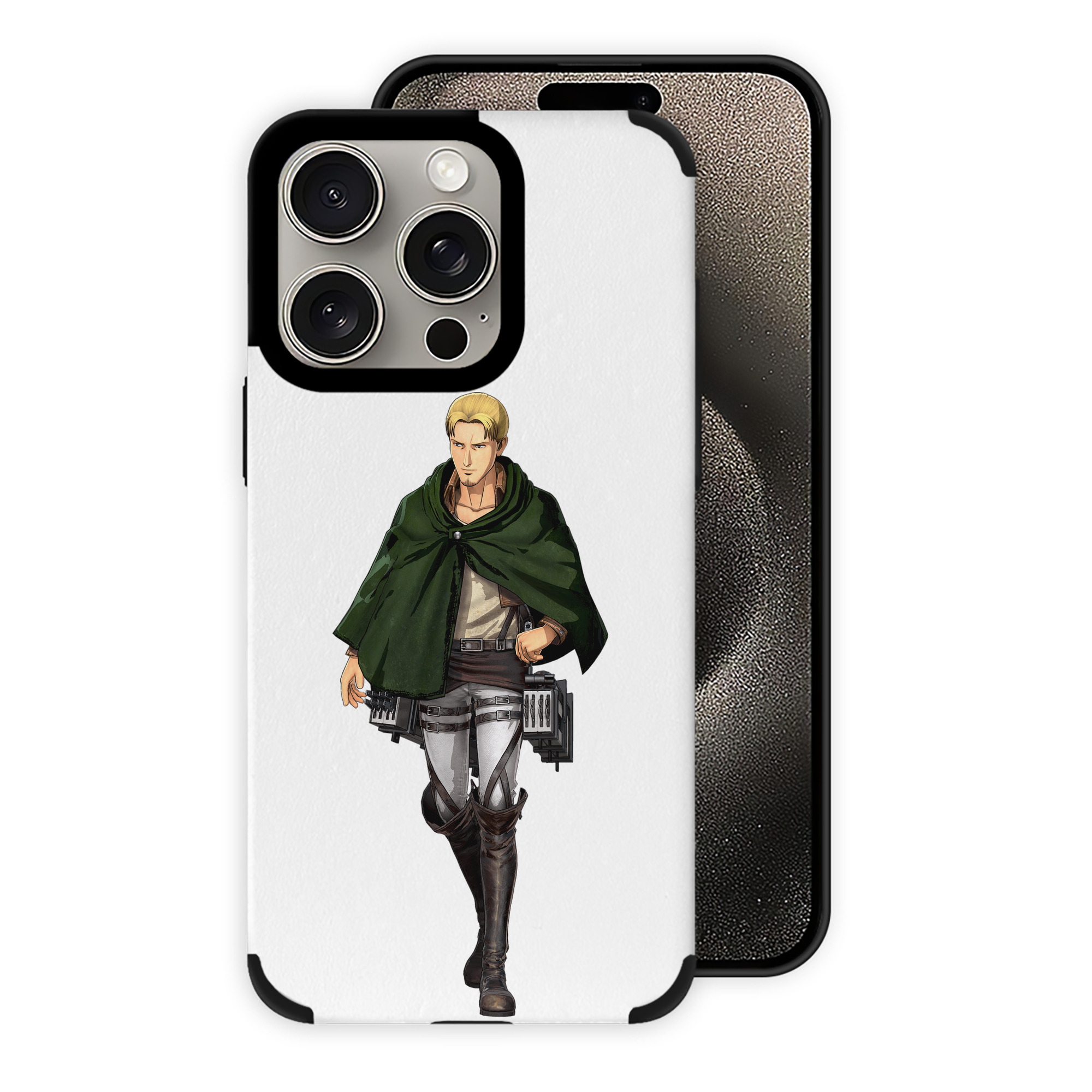 （画像用） 進撃の巨人 Attack on Titan 【iPhone15ProMax対応】 PUレザー スマホケース 耐衝撃＆黄変防止