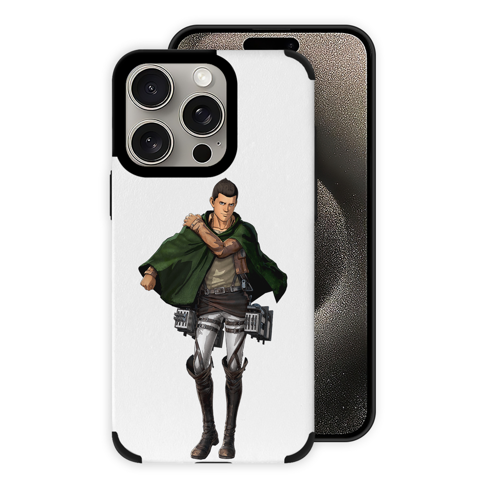 （画像用） 進撃の巨人 Attack on Titan 【iPhone15ProMax対応】 PUレザー スマホケース 耐衝撃＆黄変防止