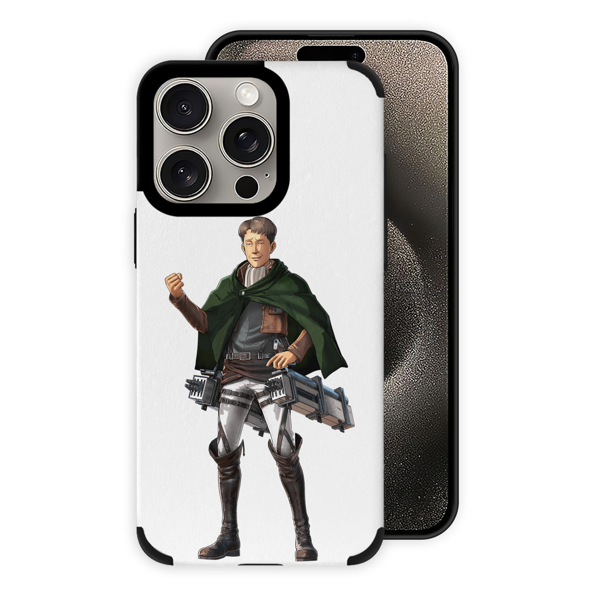 （画像用） 進撃の巨人 Attack on Titan 【iPhone15ProMax対応】 PUレザー スマホケース 耐衝撃＆黄変防止