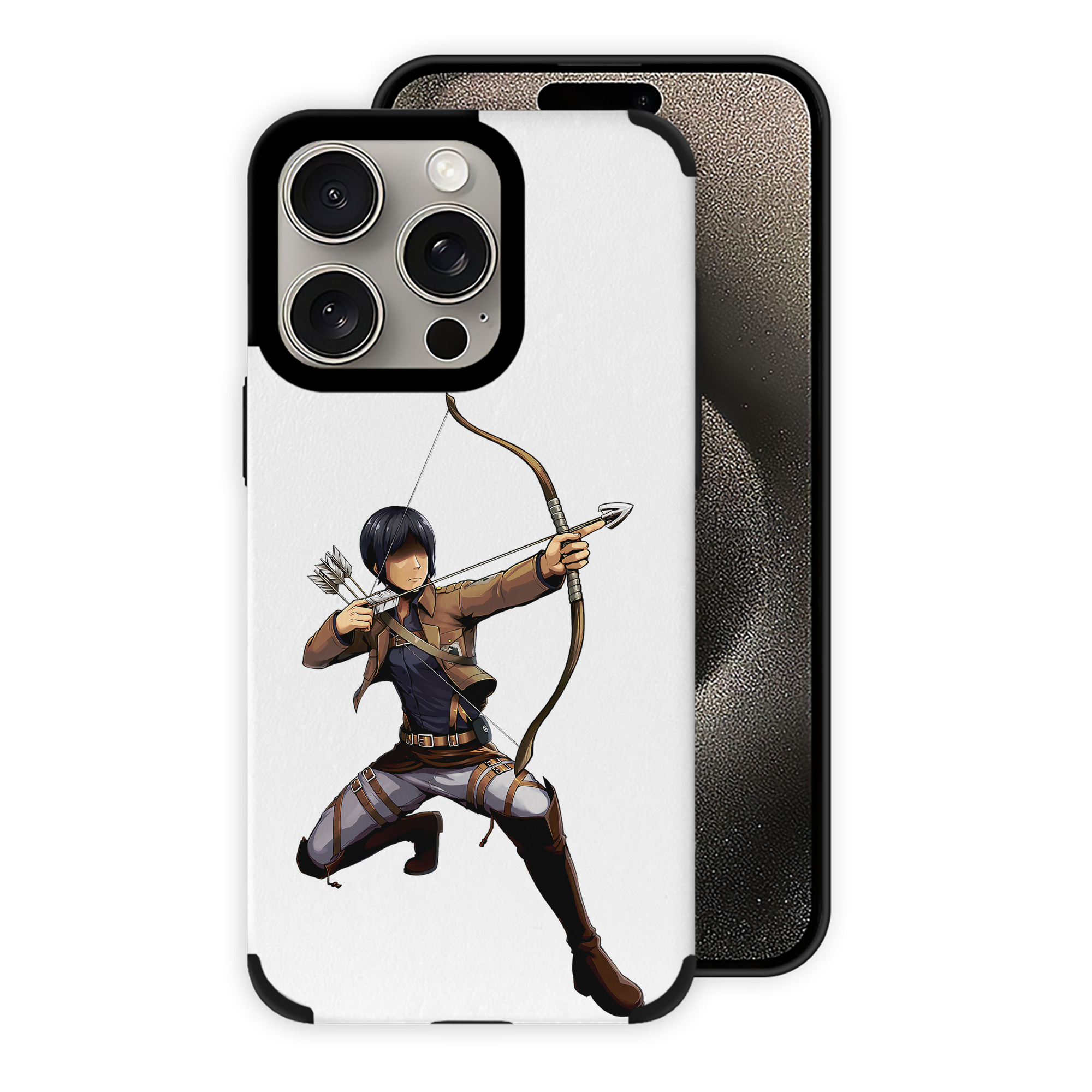 （画像用） 進撃の巨人 Attack on Titan 【iPhone15ProMax対応】 PUレザー スマホケース 耐衝撃＆黄変防止