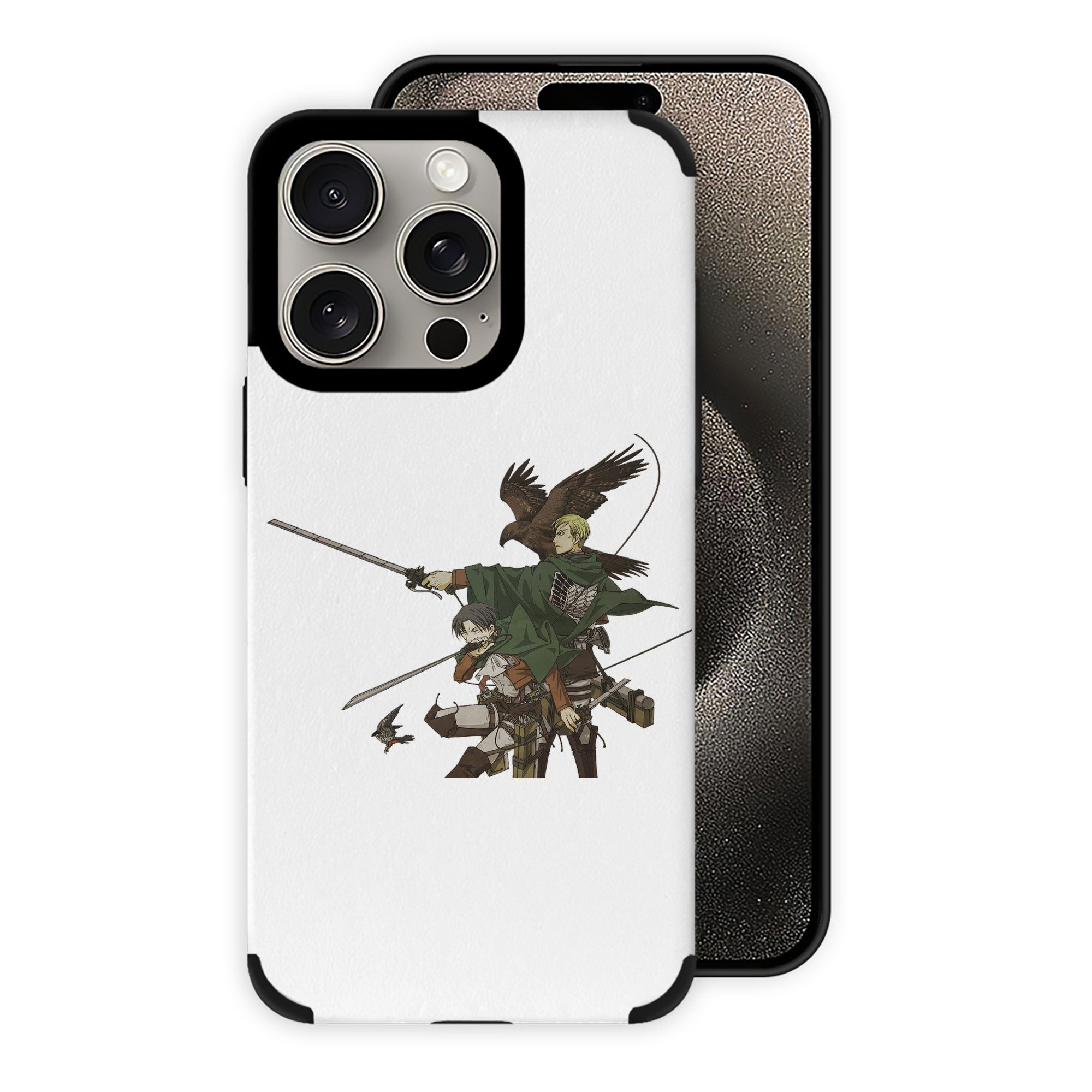 （画像用） 進撃の巨人 Attack on Titan 【iPhone15ProMax対応】 PUレザー スマホケース 耐衝撃＆黄変防止