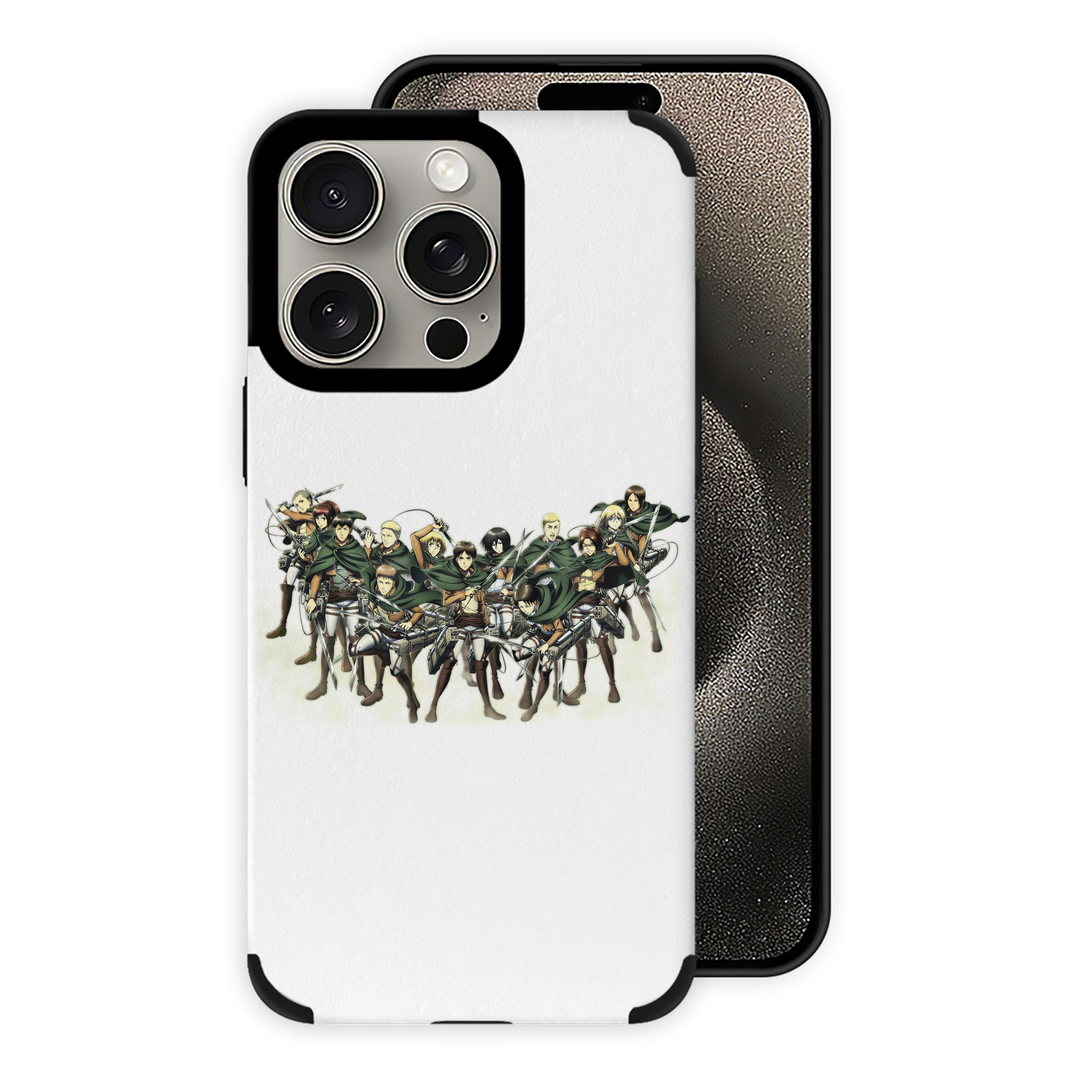 （画像用） 進撃の巨人 Attack on Titan 【iPhone15ProMax対応】 PUレザー スマホケース 耐衝撃＆黄変防止
