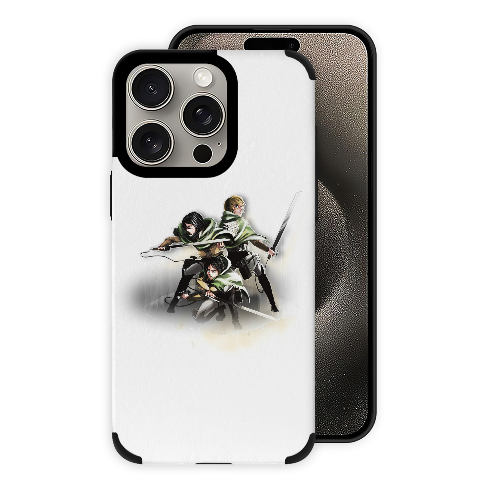 （画像用） 進撃の巨人 Attack on Titan 【iPhone15ProMax対応】 PUレザー スマホケース 耐衝撃＆黄変防止