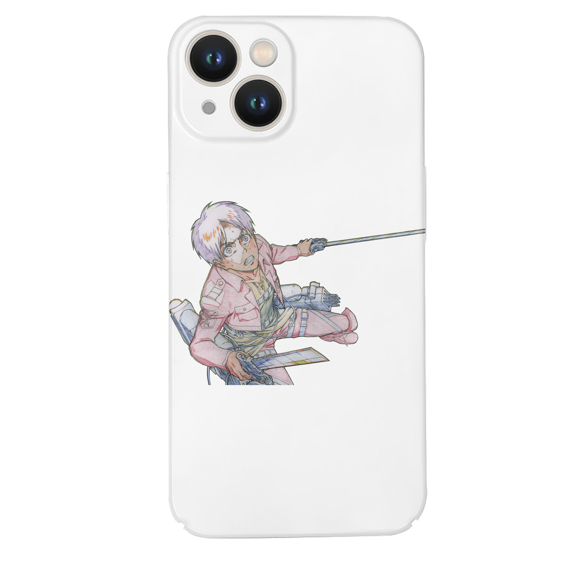 （画像用） 進撃の巨人 エレン･イェーガー Attack on Titan Eren Jäger 【iPhone 14シリーズ対応】ハードケース