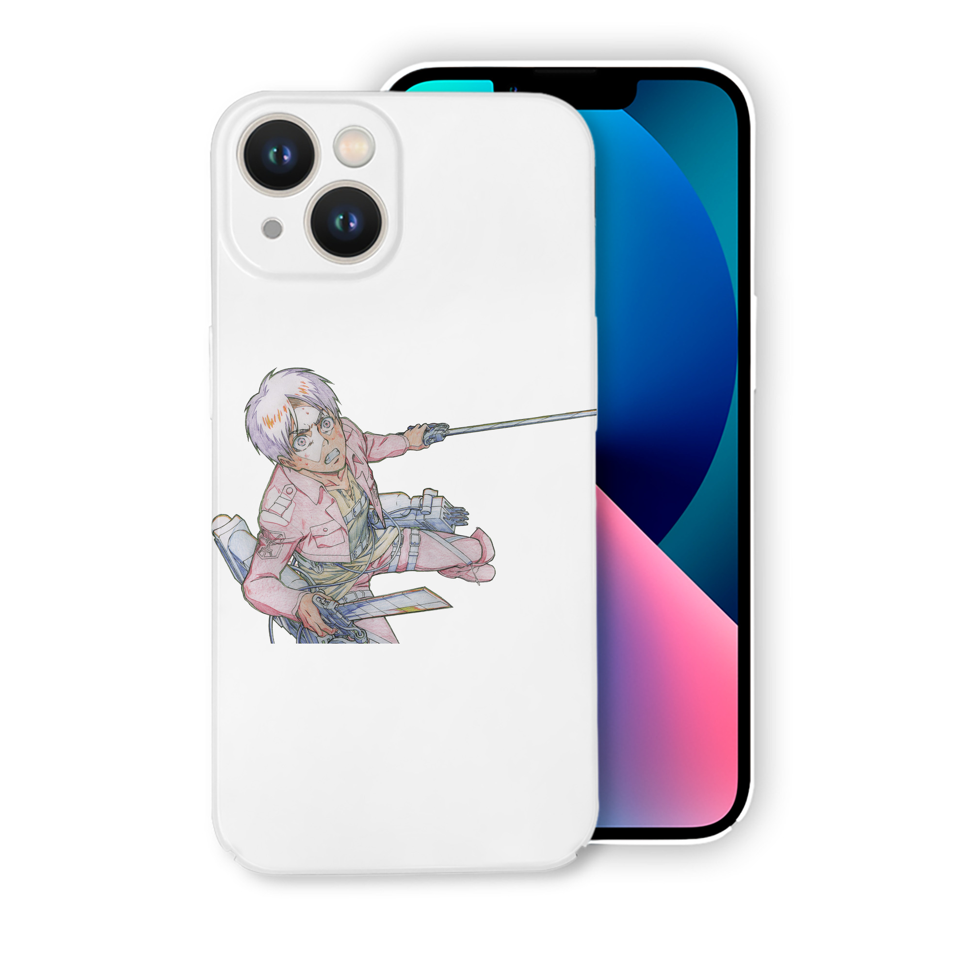 （画像用） 進撃の巨人 エレン･イェーガー Attack on Titan Eren Jäger 【iPhone 14シリーズ対応】ハードケース