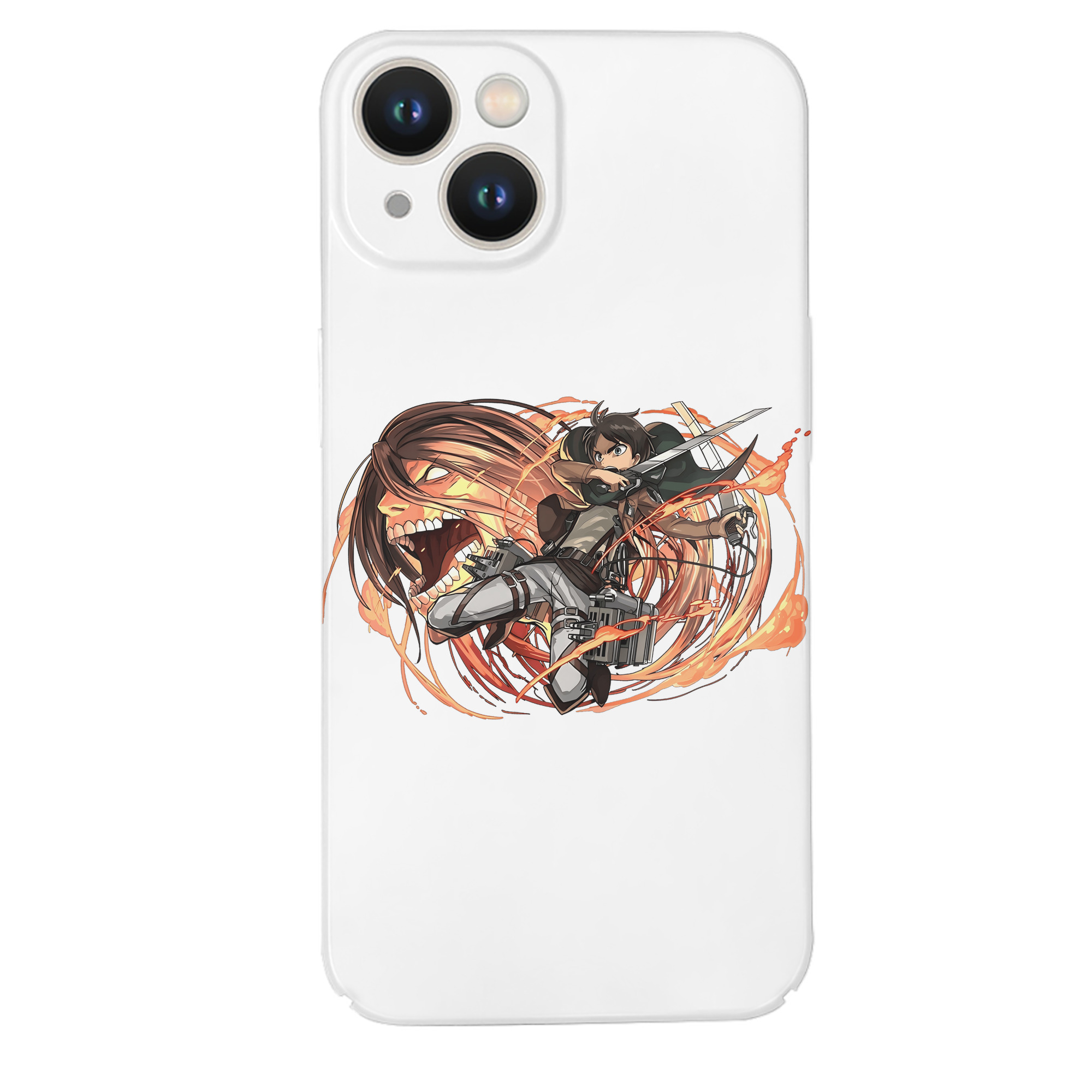 （画像用） 進撃の巨人 エレン･イェーガー Attack on Titan Eren Jäger 【iPhone 14シリーズ対応】ハードケース