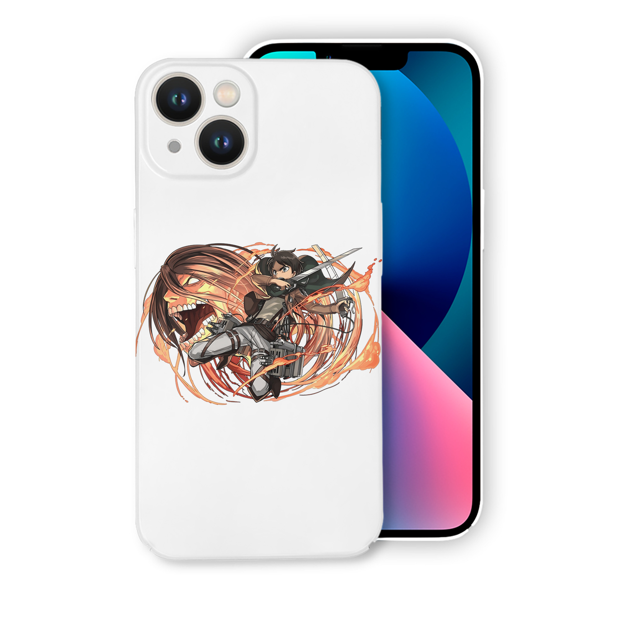 （画像用） 進撃の巨人 エレン･イェーガー Attack on Titan Eren Jäger 【iPhone 14シリーズ対応】ハードケース