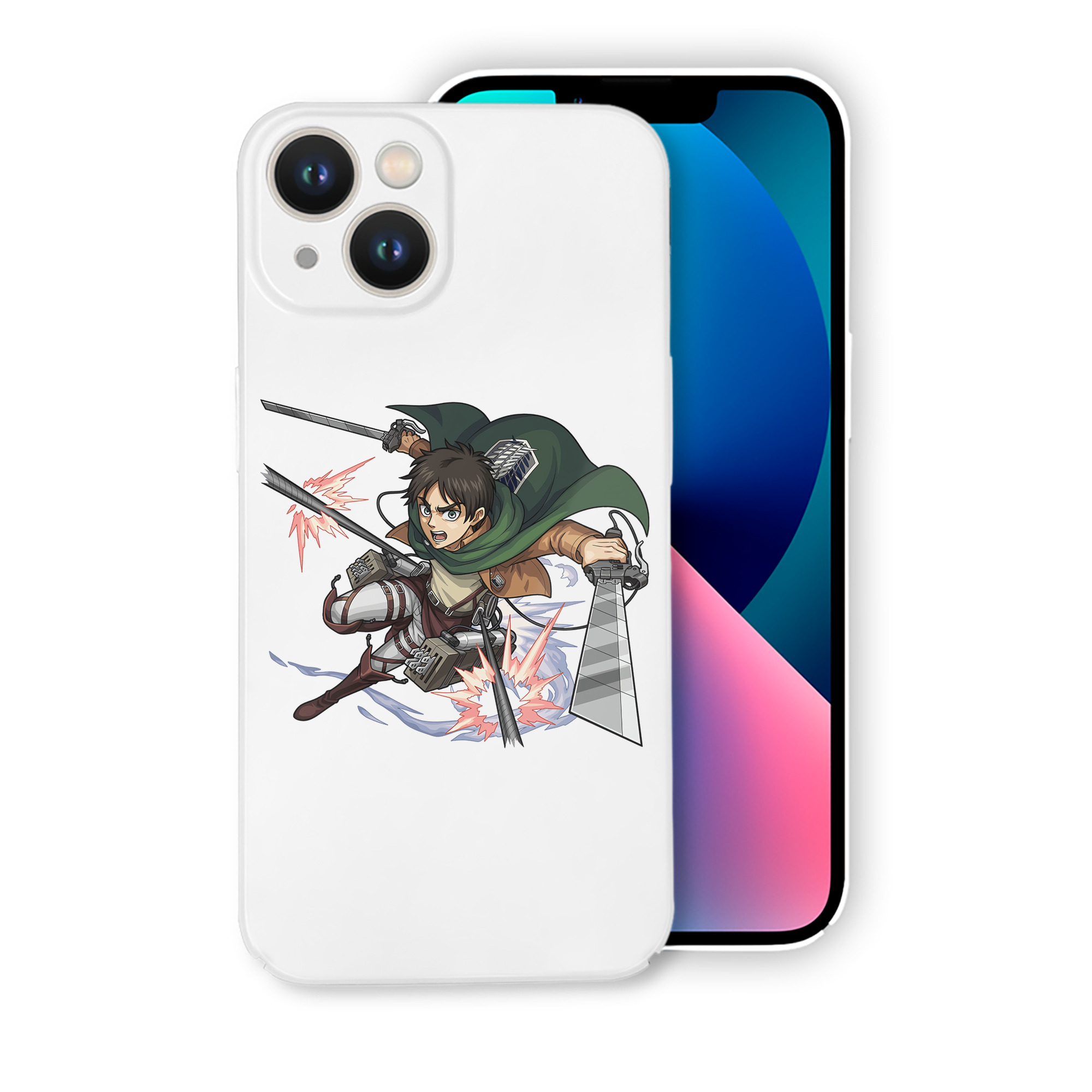 （画像用） 進撃の巨人 エレン･イェーガー Attack on Titan Eren Jäger 【iPhone 14シリーズ対応】ハードケース