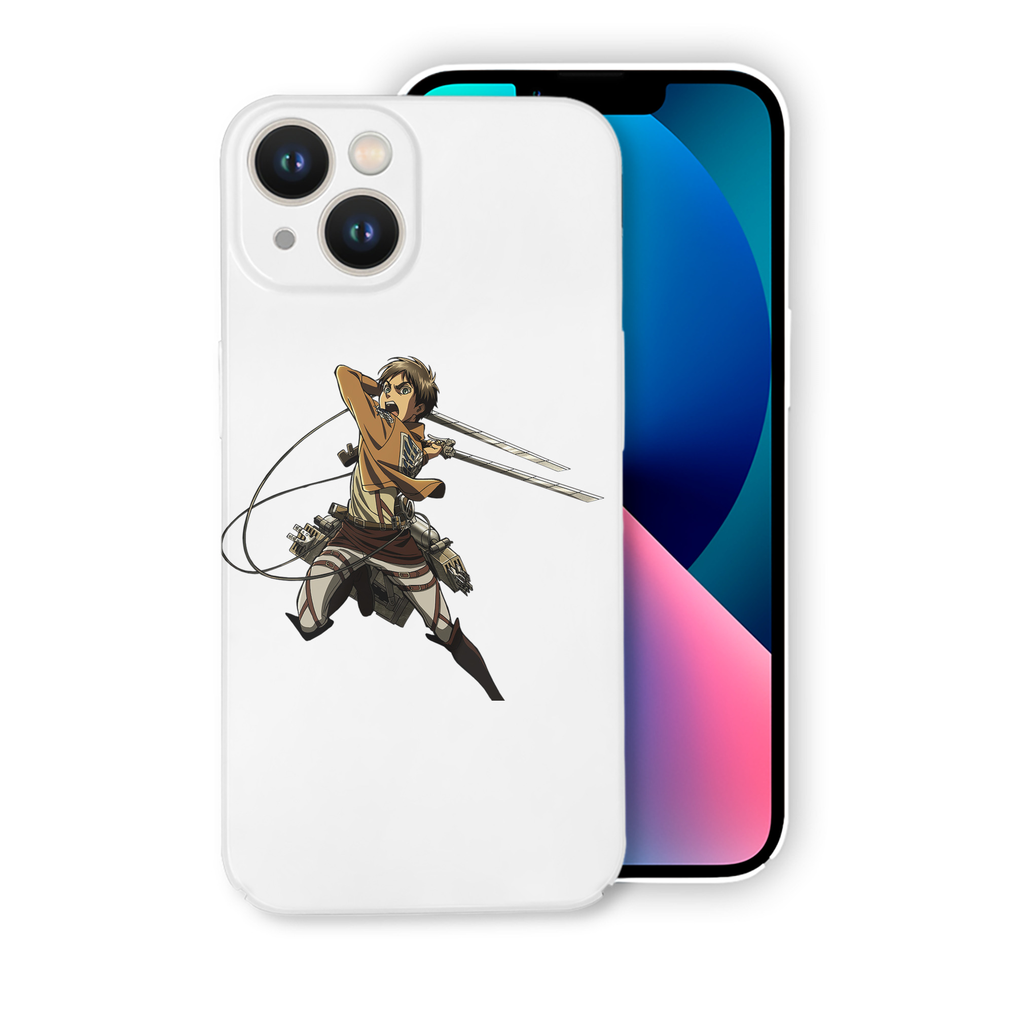 （画像用） 進撃の巨人 エレン･イェーガー Attack on Titan Eren Jäger 【iPhone 14シリーズ対応】ハードケース