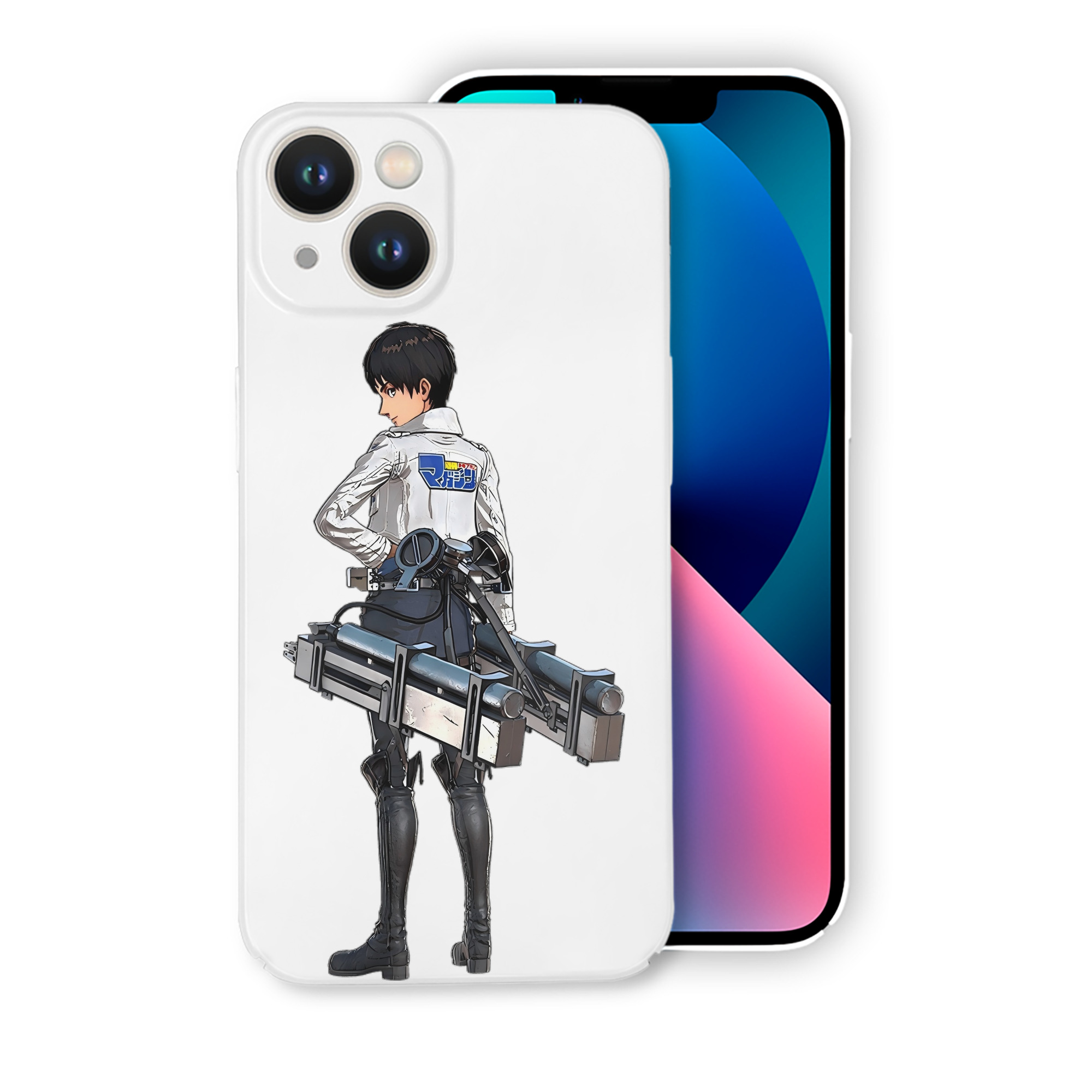 （画像用） 進撃の巨人 エレン･イェーガー Attack on Titan Eren Jäger 【iPhone 14シリーズ対応】ハードケース