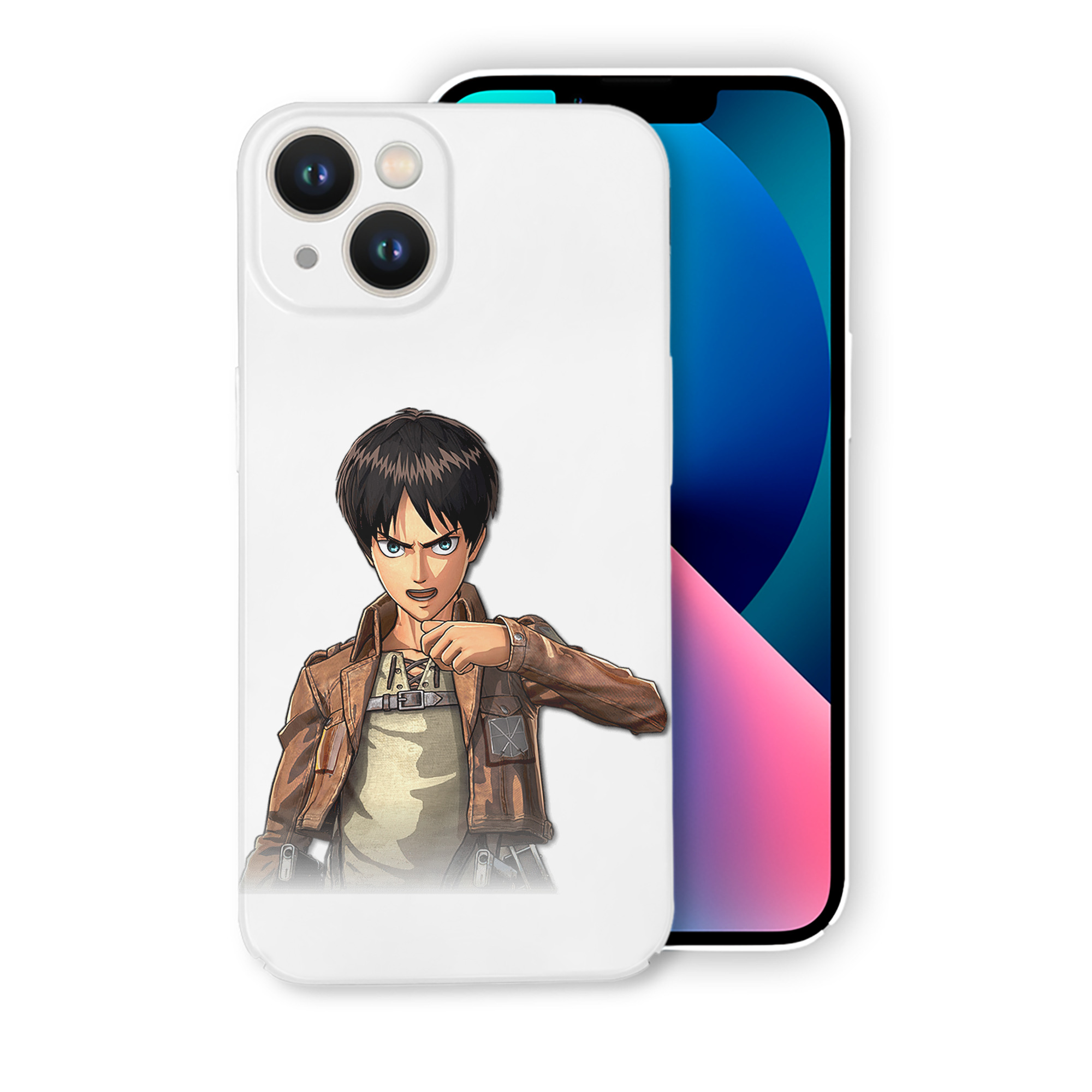 （画像用） 進撃の巨人 エレン･イェーガー Attack on Titan Eren Jäger 【iPhone 14シリーズ対応】ハードケース