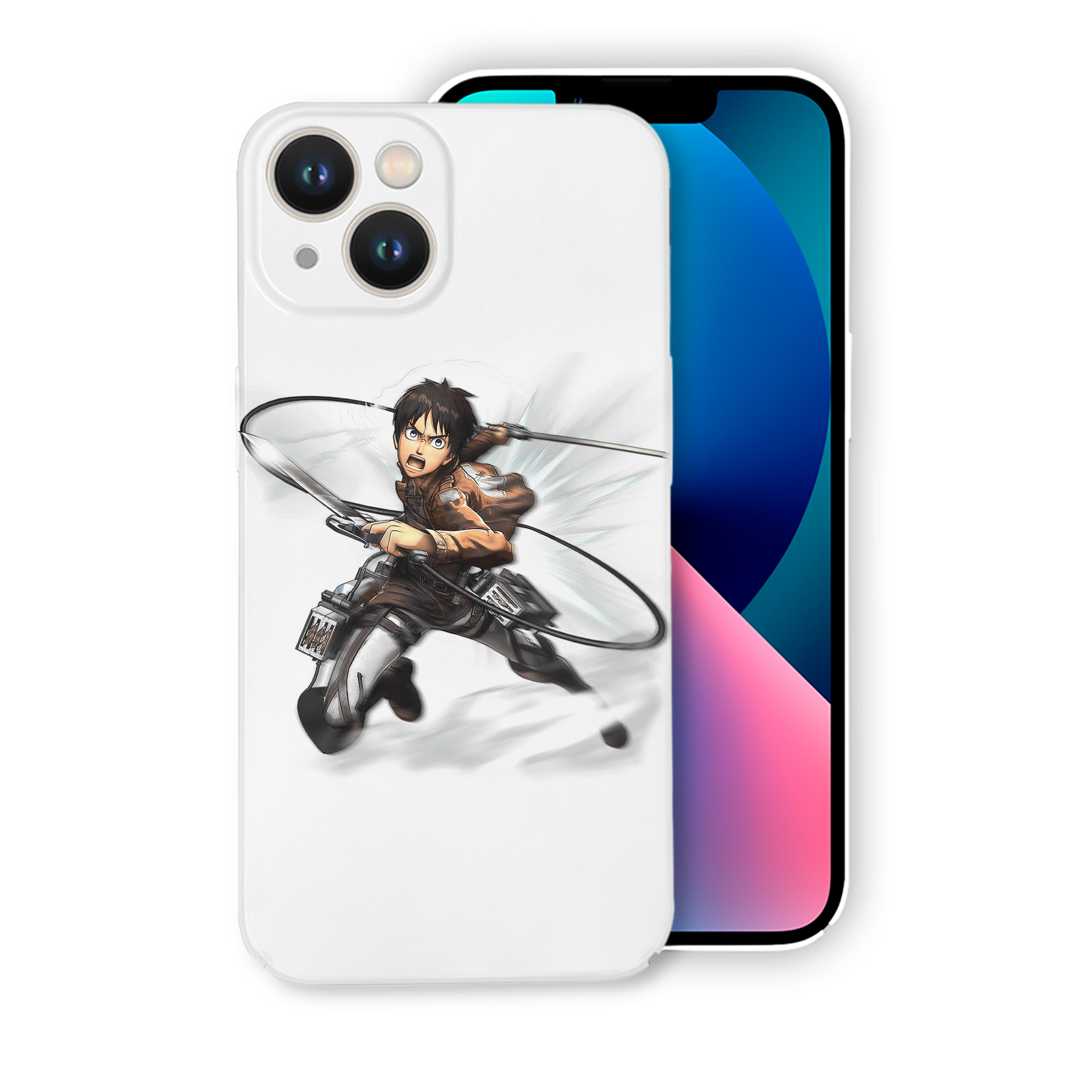 （画像用） 進撃の巨人 エレン･イェーガー Attack on Titan Eren Jäger 【iPhone 14シリーズ対応】ハードケース