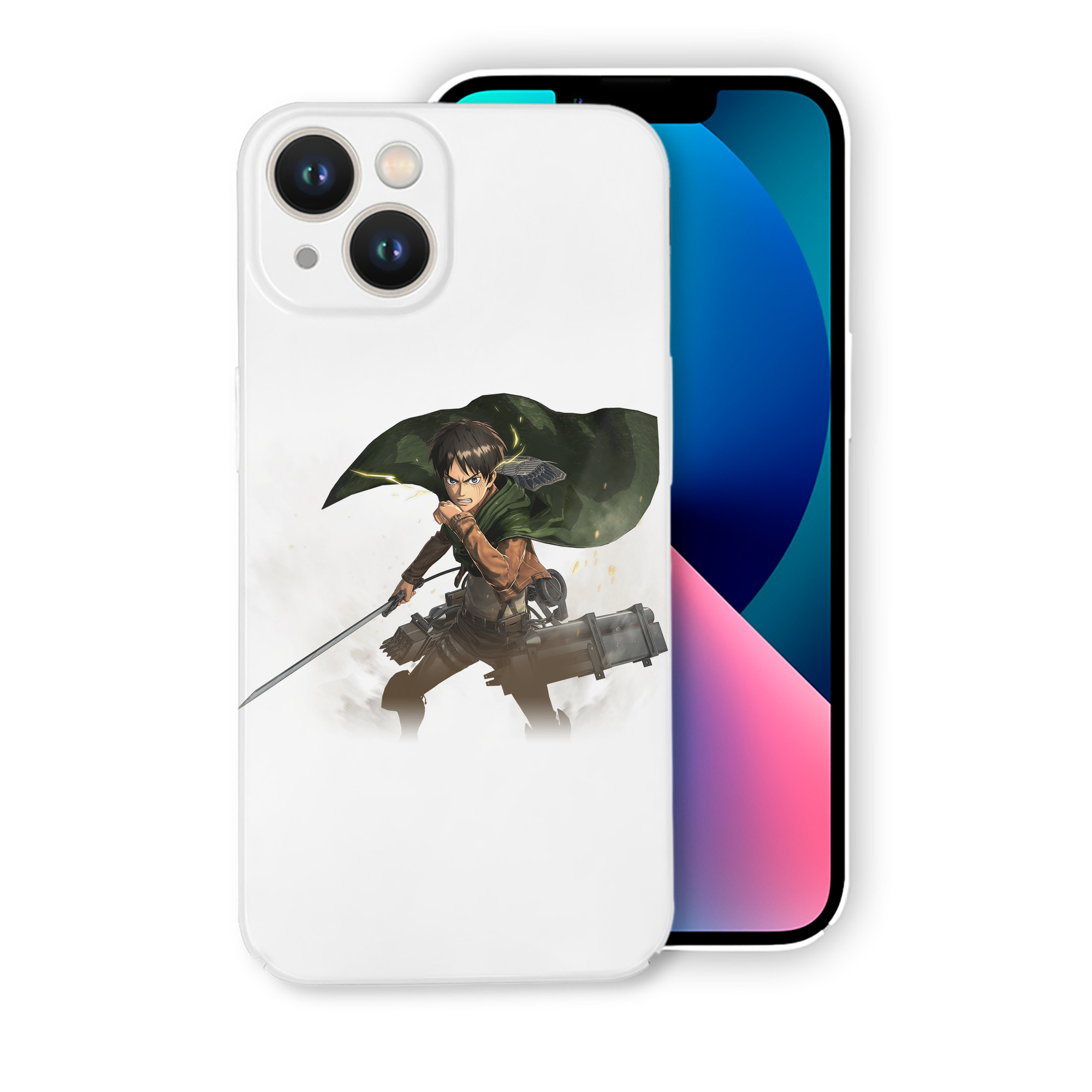 （画像用） 進撃の巨人 エレン･イェーガー Attack on Titan Eren Jäger 【iPhone 14シリーズ対応】ハードケース