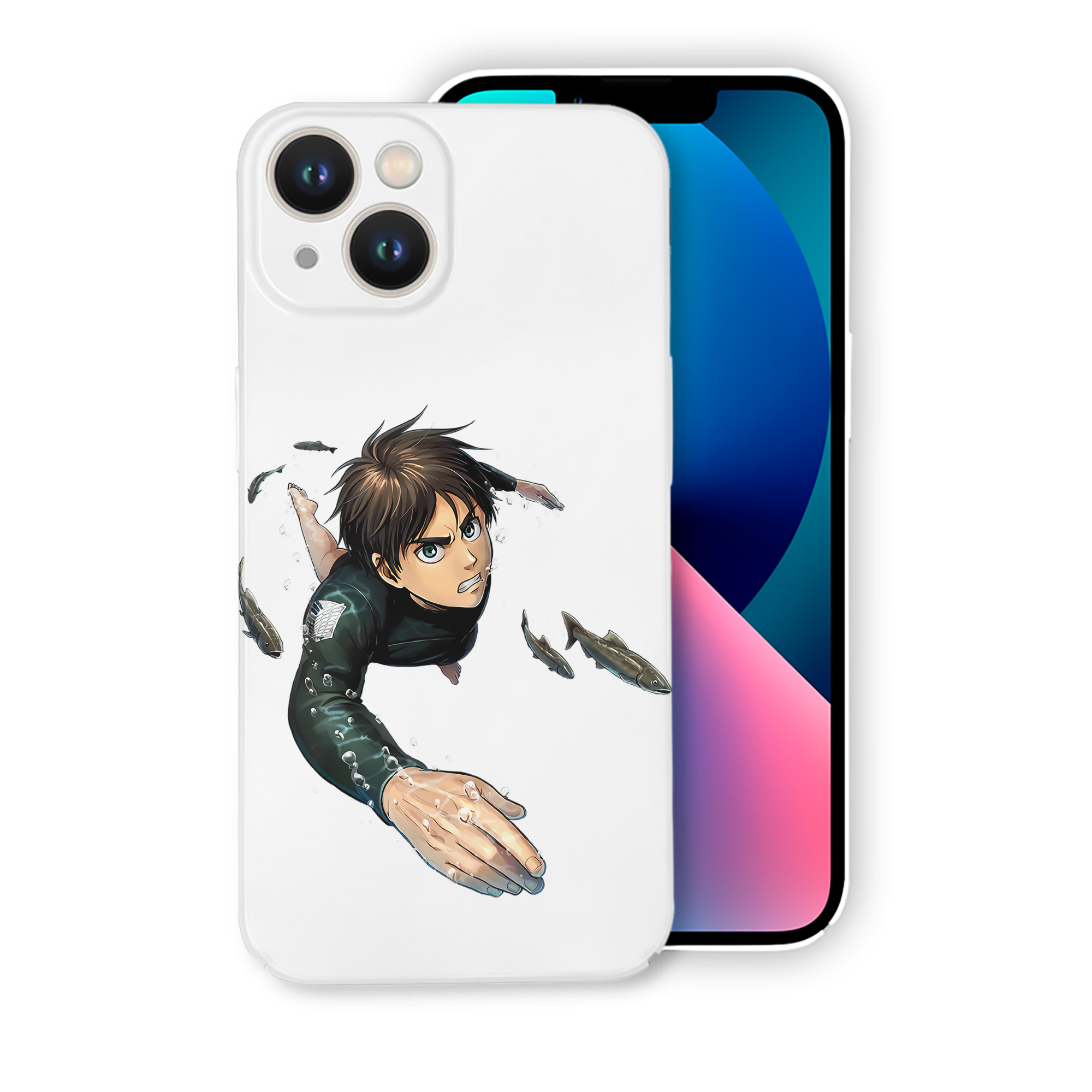 （画像用） 進撃の巨人 エレン･イェーガー Attack on Titan Eren Jäger 【iPhone 14シリーズ対応】ハードケース