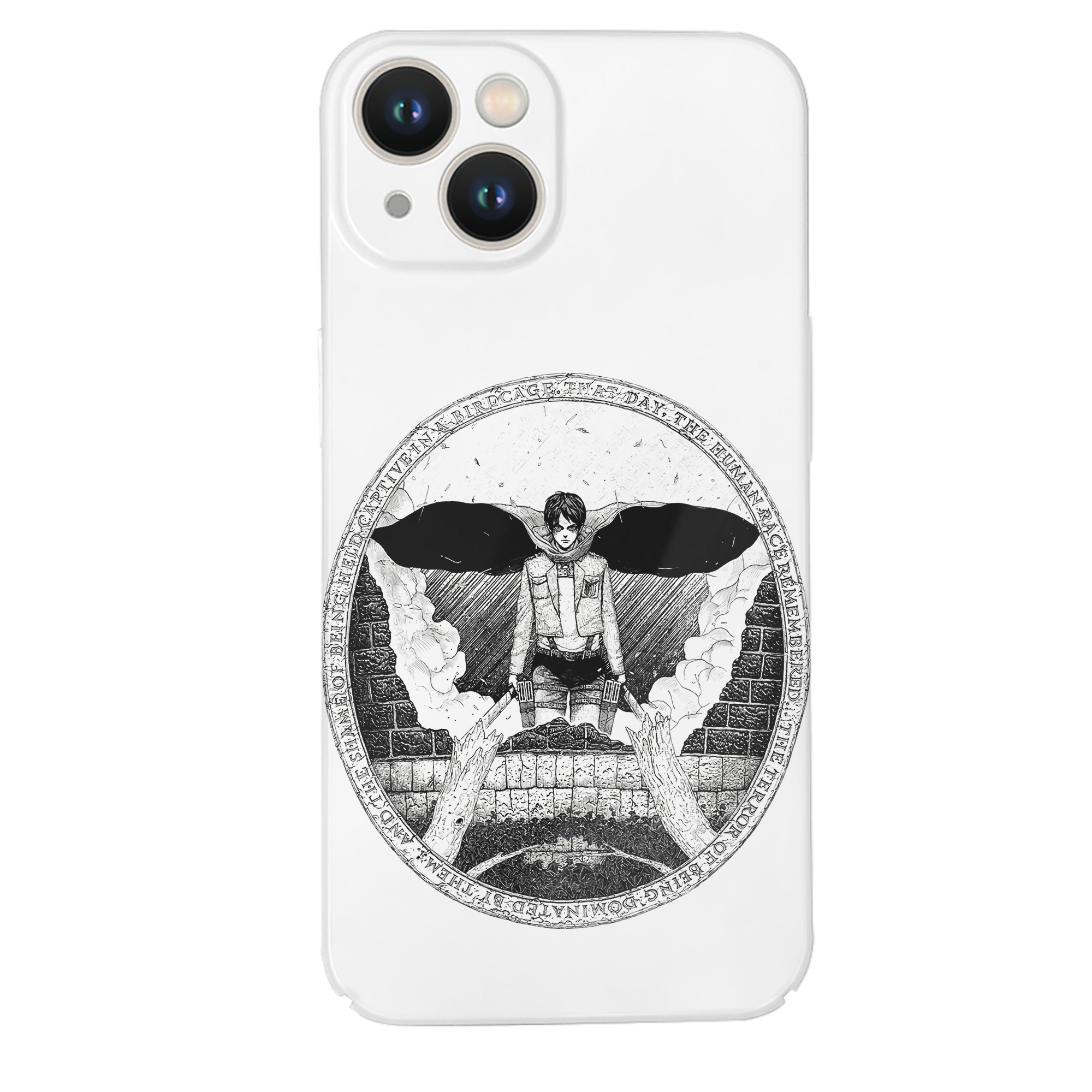 （画像用） 進撃の巨人 エレン･イェーガー Attack on Titan Eren Jäger 【iPhone 14シリーズ対応】ハードケース